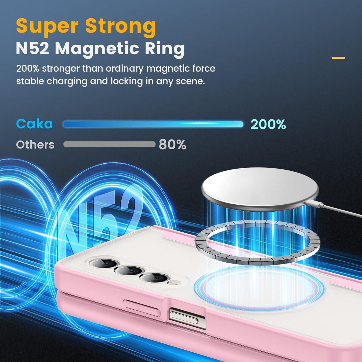 Funda Caka Rosa para Samsung Galaxy Z Fold 4 con Protector