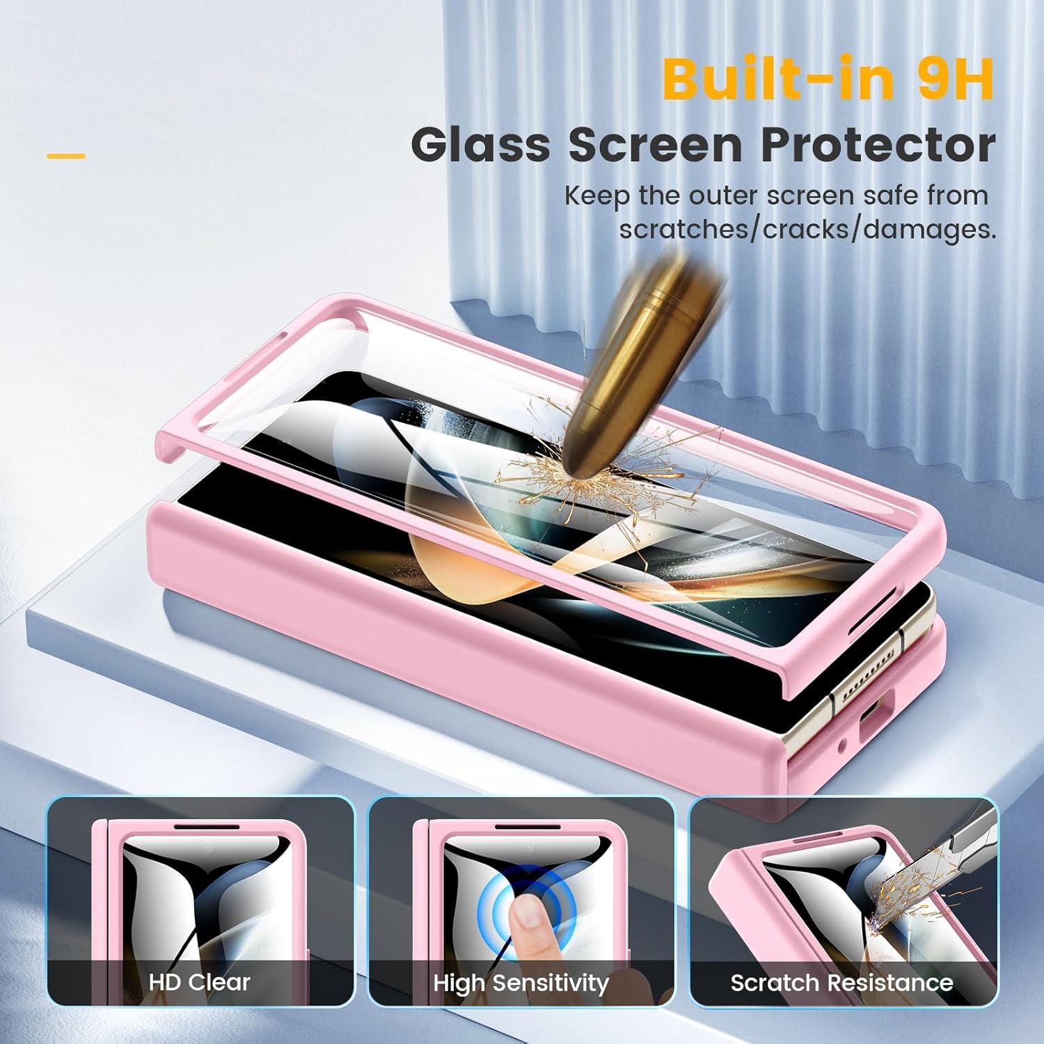 Funda Caka Rosa para Samsung Galaxy Z Fold 4 con Protector