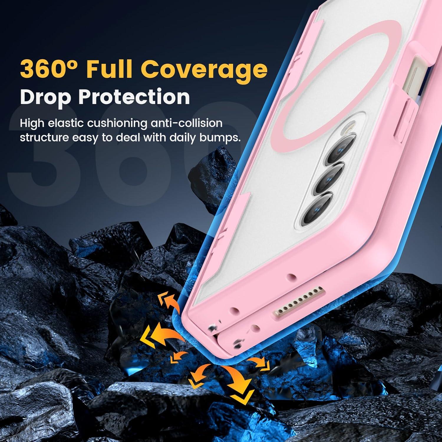 Funda Caka Rosa para Samsung Galaxy Z Fold 4 con Protector