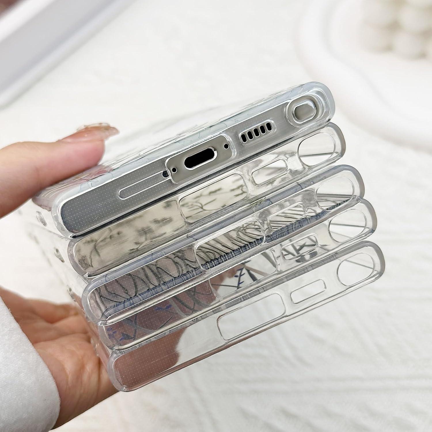 Funda para Samsung Galaxy S23 DYFYFKDI Floral Lavanda