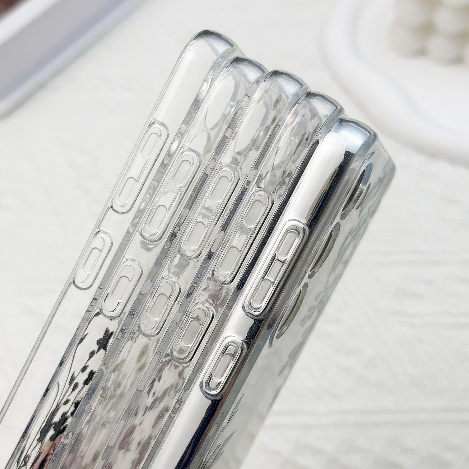 Funda para Samsung Galaxy S23 DYFYFKDI Floral Lavanda