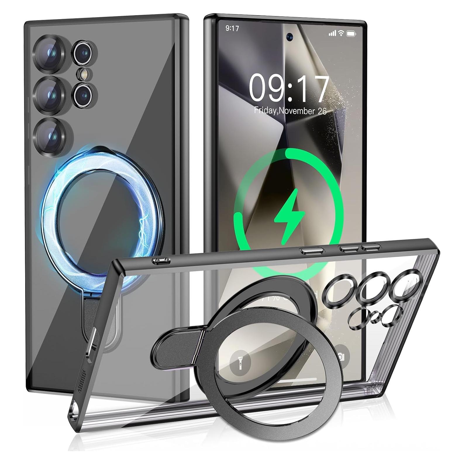 Funda Protectora con Soporte Magnético para Samsung S24 Ultra