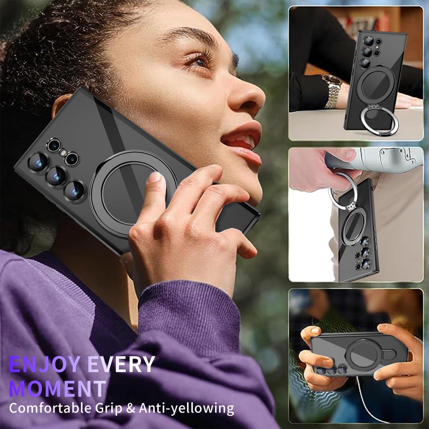 Funda Protectora con Soporte Magnético para Samsung S24 Ultra