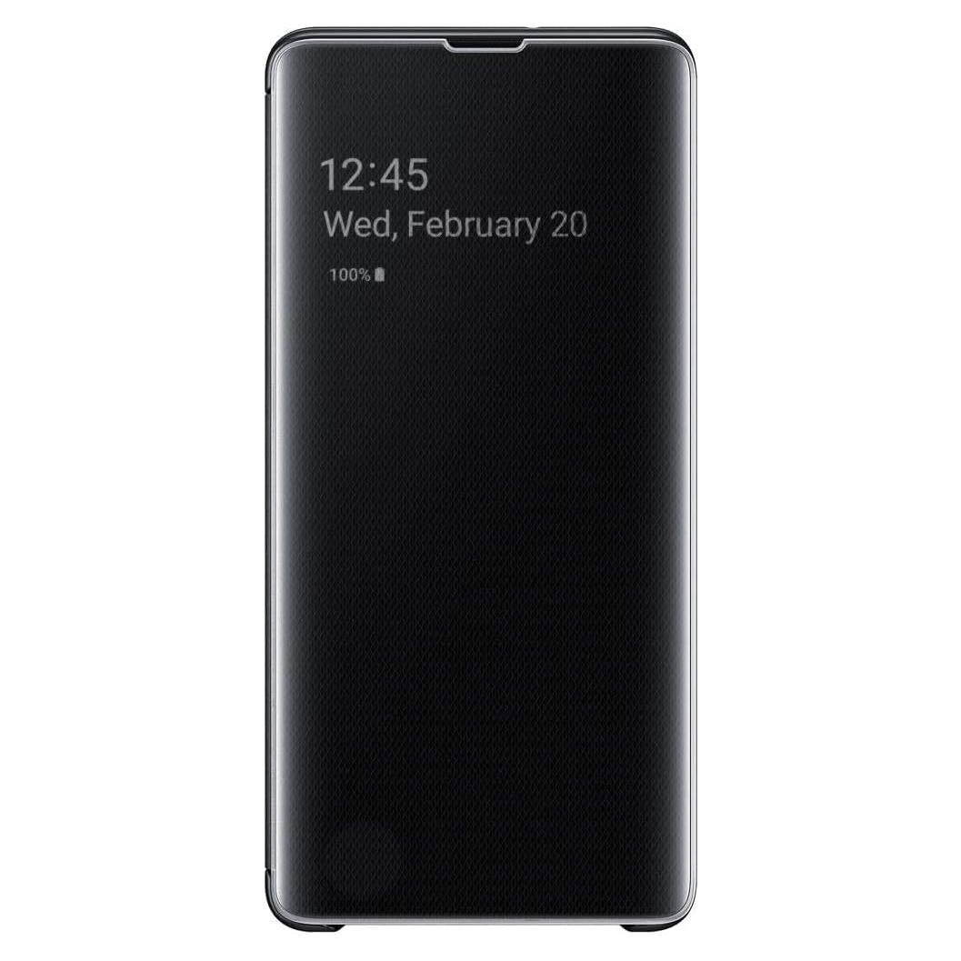 Funda Flip Clear View Original Samsung Galaxy S10+ Negra