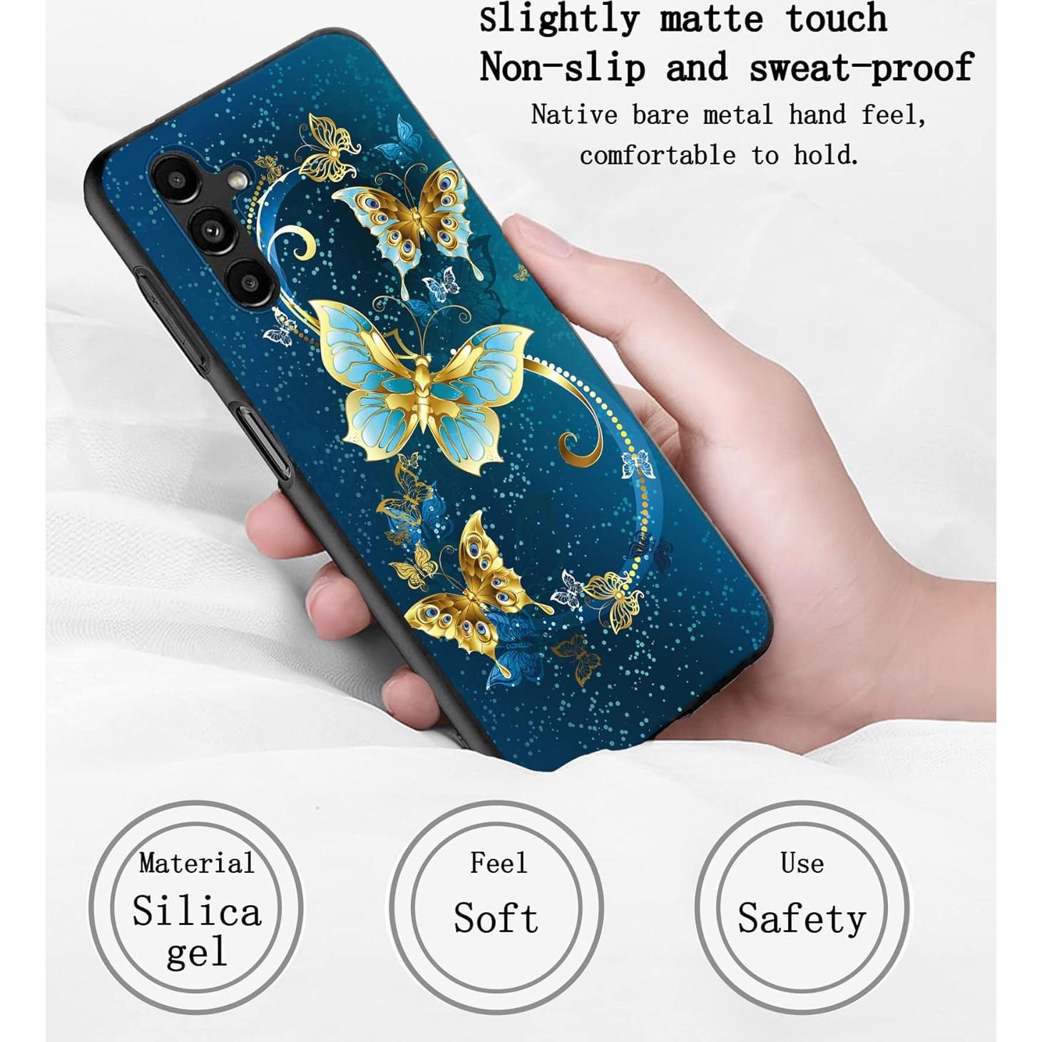 Funda TPU Mariposa para Samsung Galaxy A14 5G - Delgada y Flexible