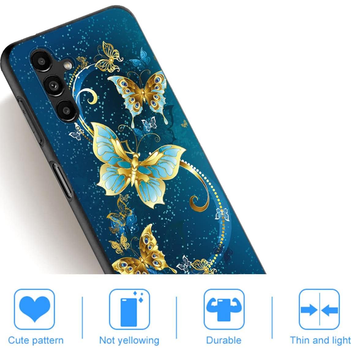 Funda TPU Mariposa para Samsung Galaxy A14 5G - Delgada y Flexible