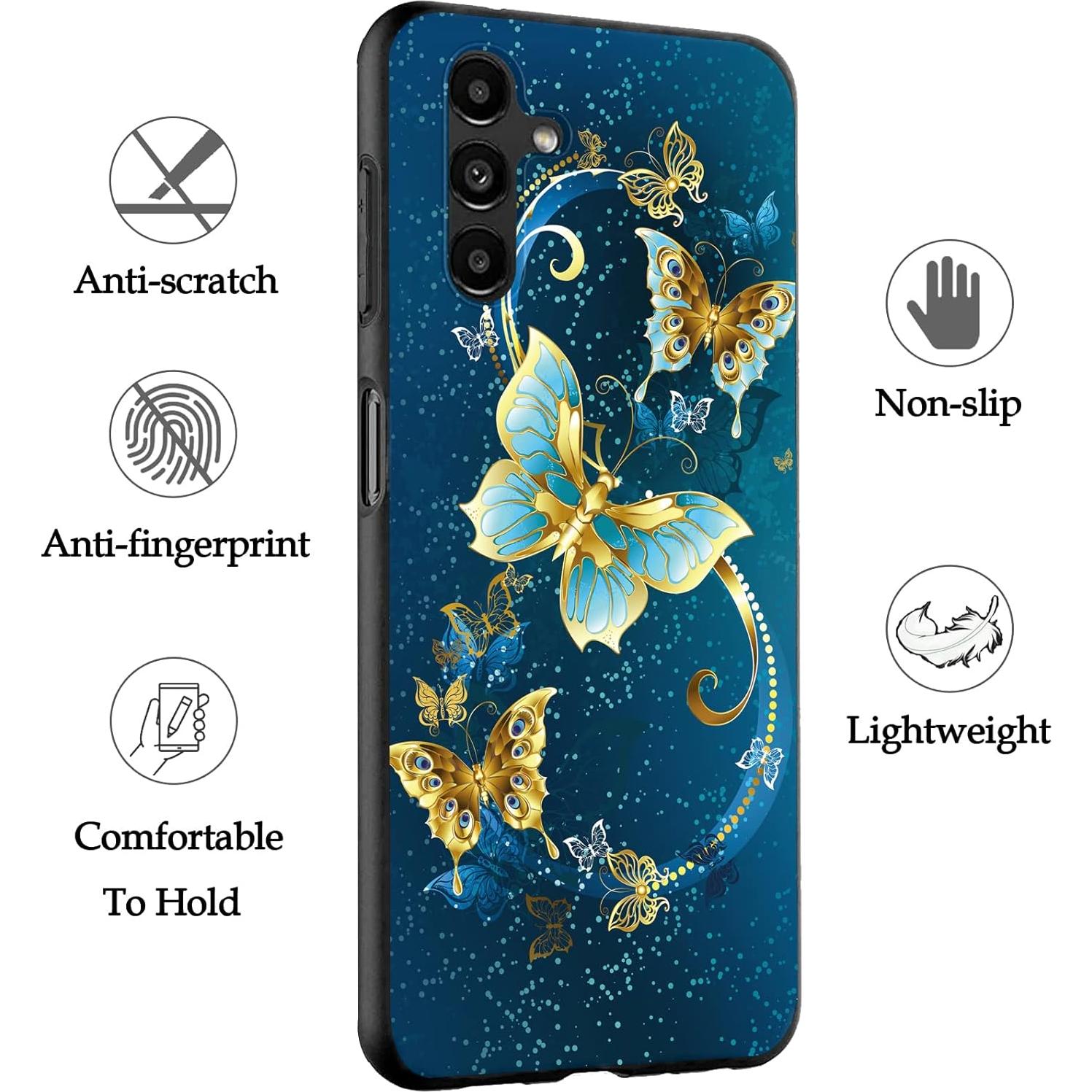 Funda TPU Mariposa para Samsung Galaxy A14 5G - Delgada y Flexible