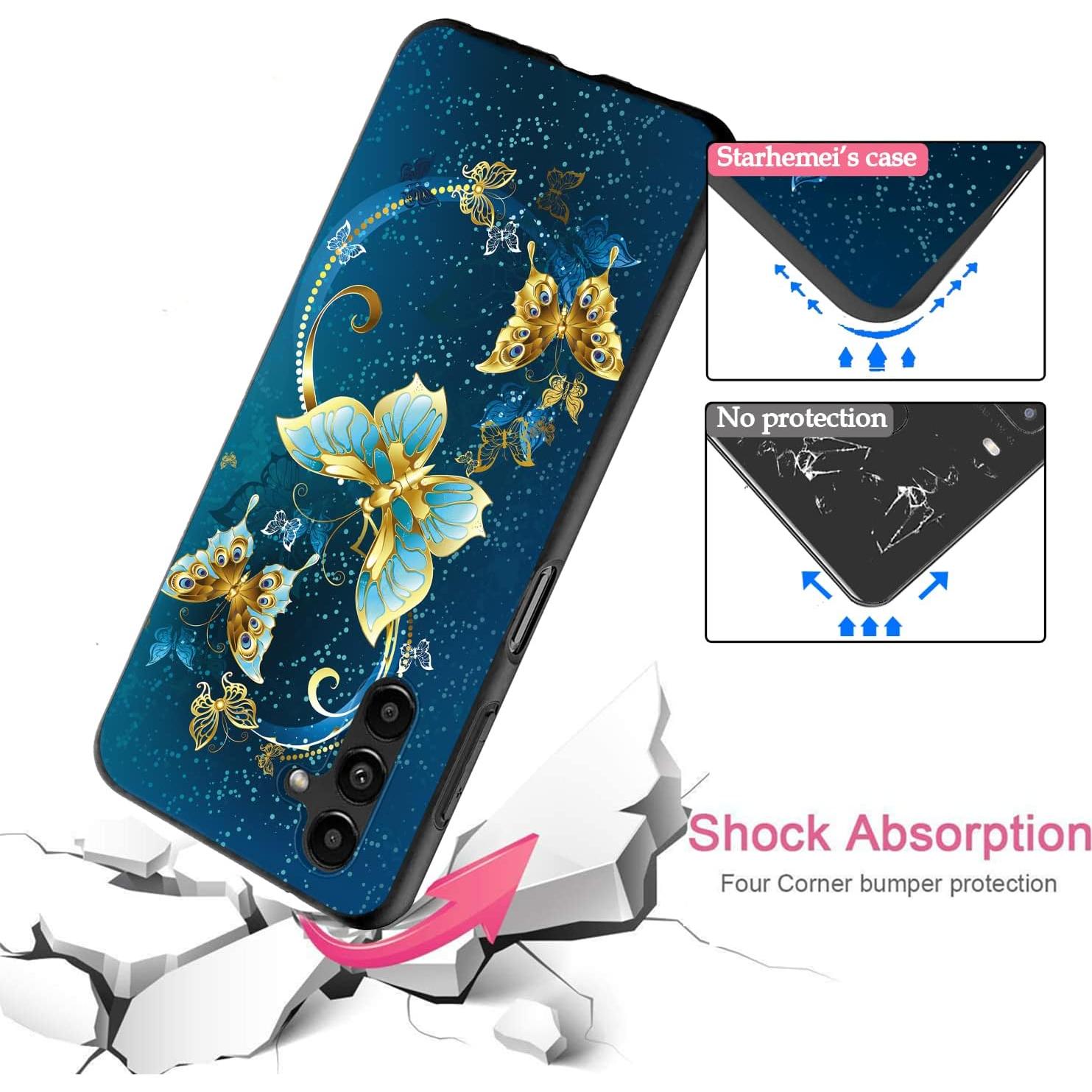 Funda TPU Mariposa para Samsung Galaxy A14 5G - Delgada y Flexible