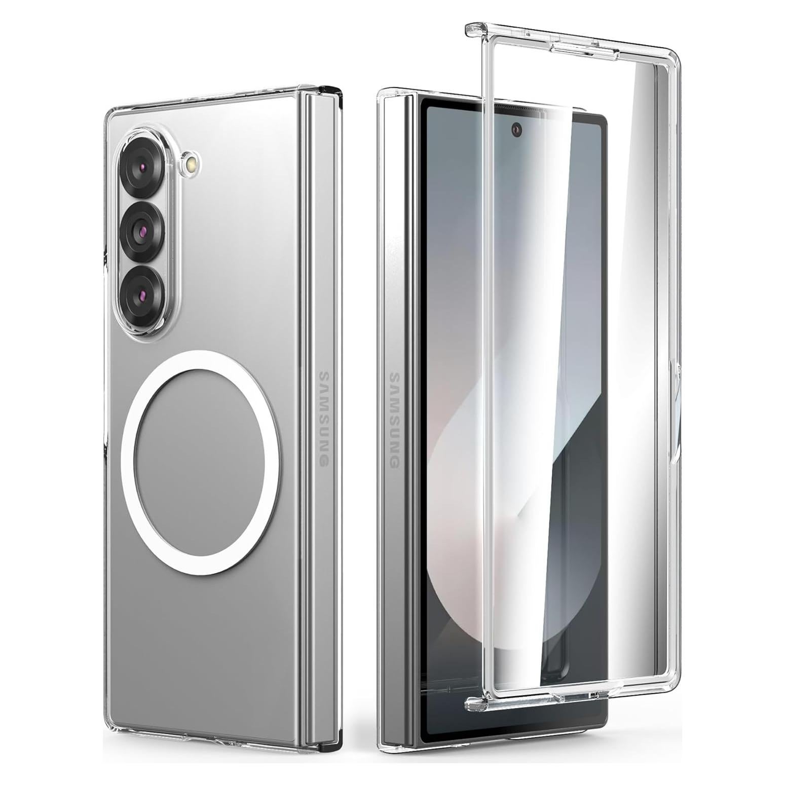 Funda Dura Transparente Cresee para Samsung Galaxy Z Fold 6