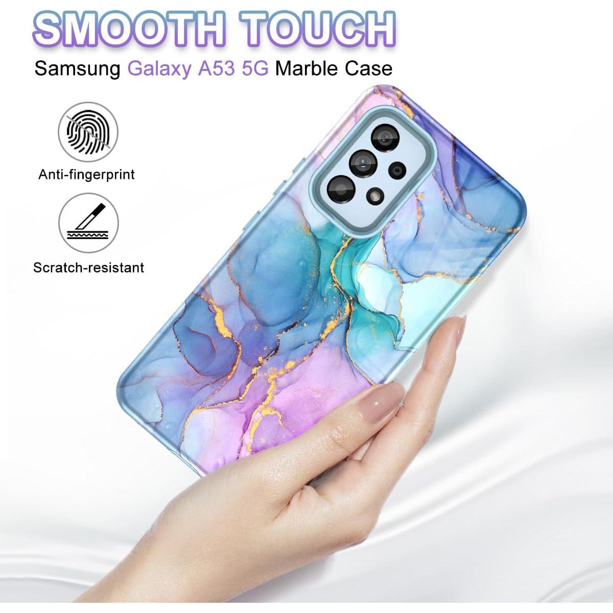 Funda Btscase para Samsung Galaxy A53 5G Patrón Mármol 3 en 1