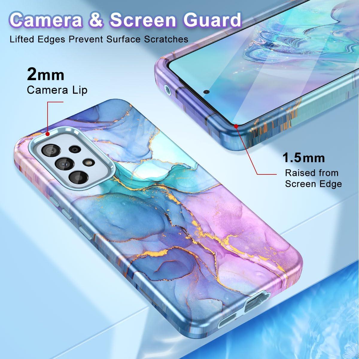 Funda Btscase para Samsung Galaxy A53 5G Patrón Mármol 3 en 1