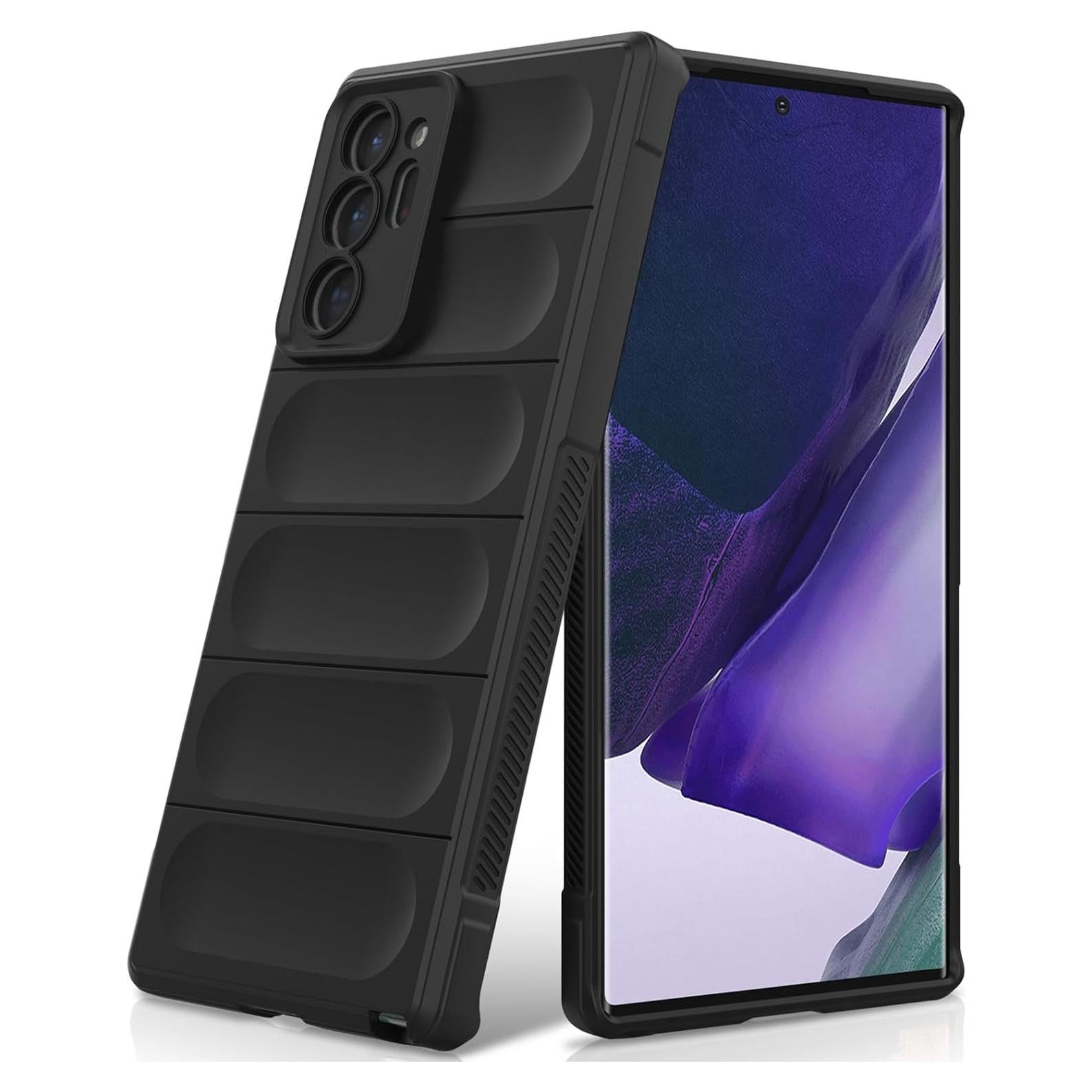 Funda de Silicona BonYonka para Samsung Galaxy Note 20 Ultra Negra