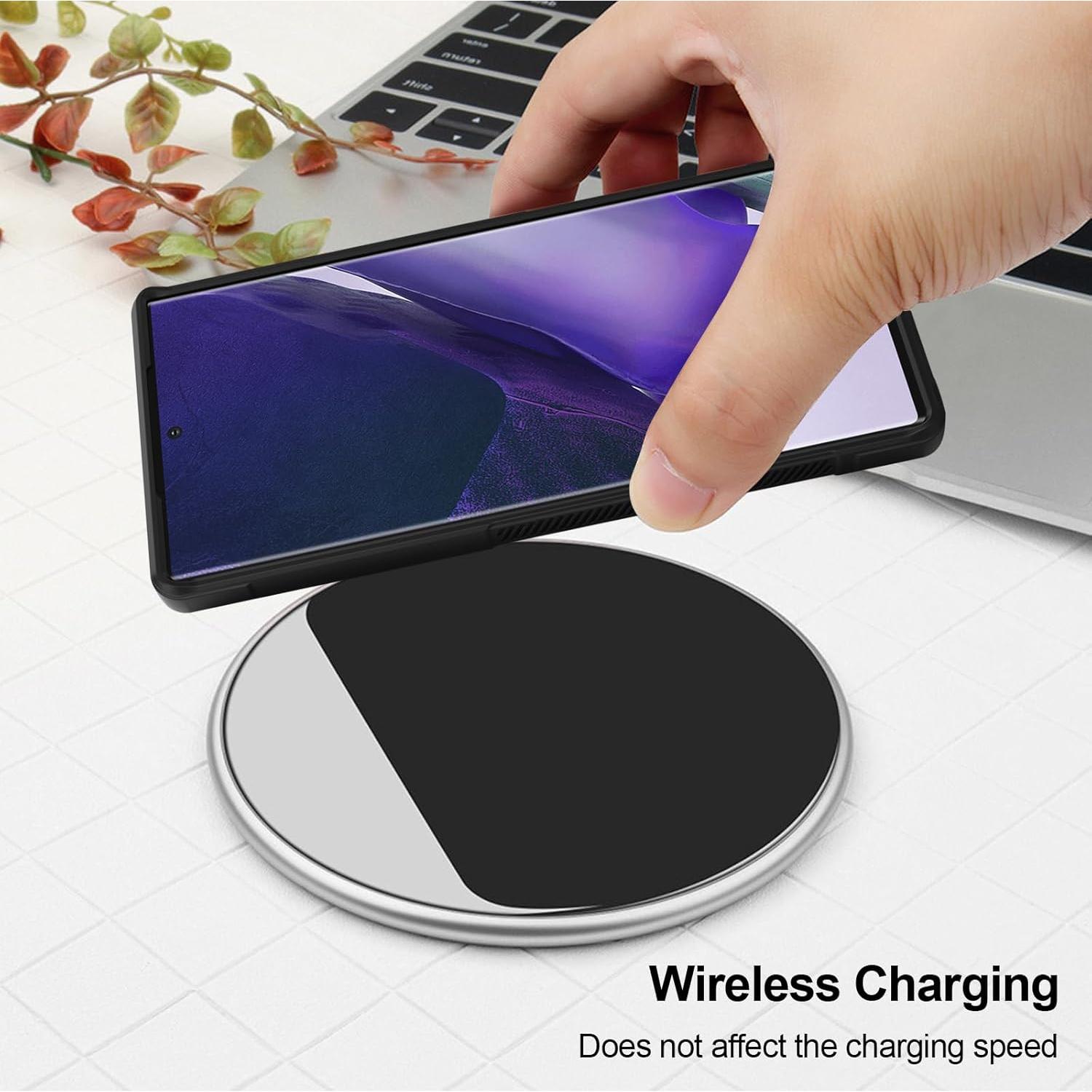 Funda de Silicona BonYonka para Samsung Galaxy Note 20 Ultra Negra