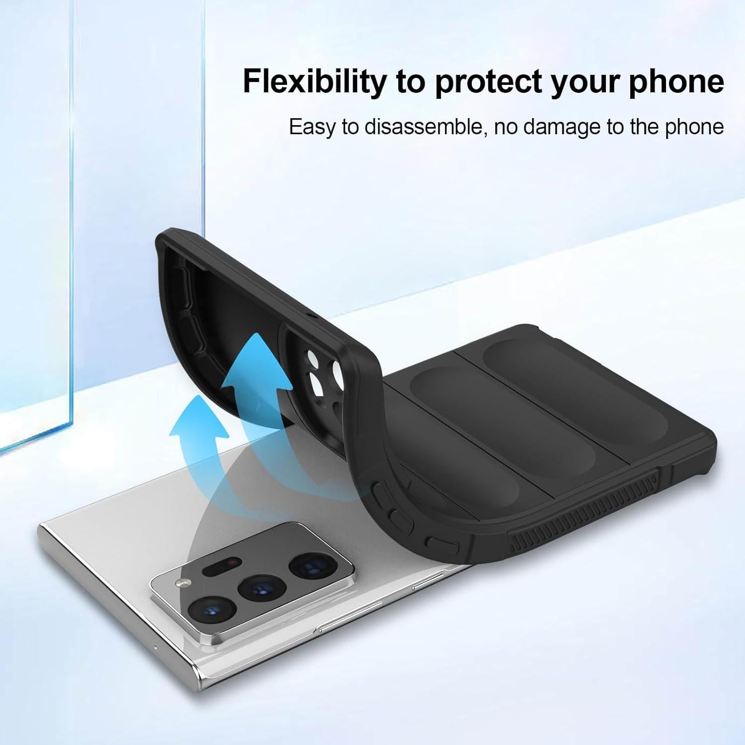 Funda de Silicona BonYonka para Samsung Galaxy Note 20 Ultra Negra