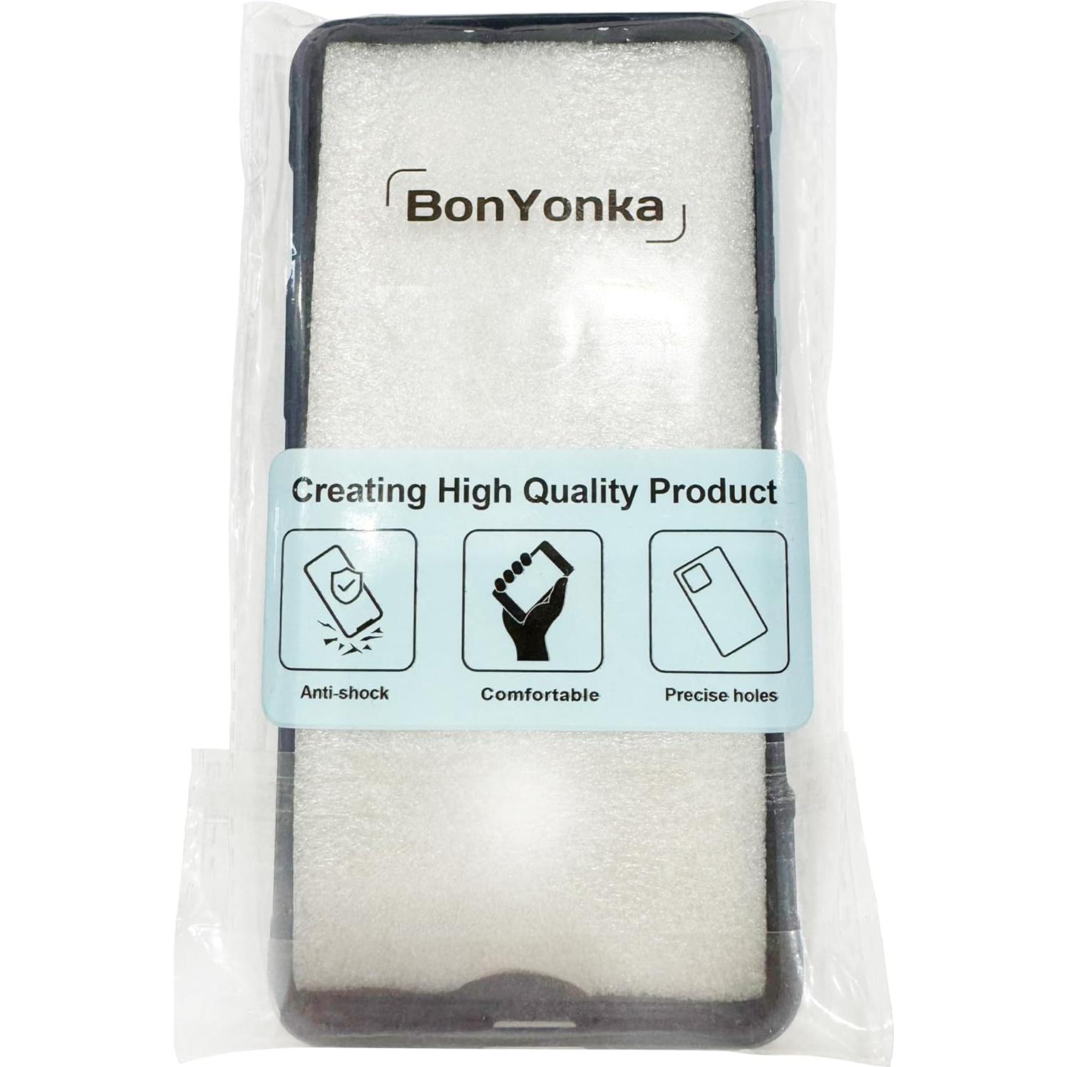 Funda de Silicona BonYonka para Samsung Galaxy Note 20 Ultra Negra