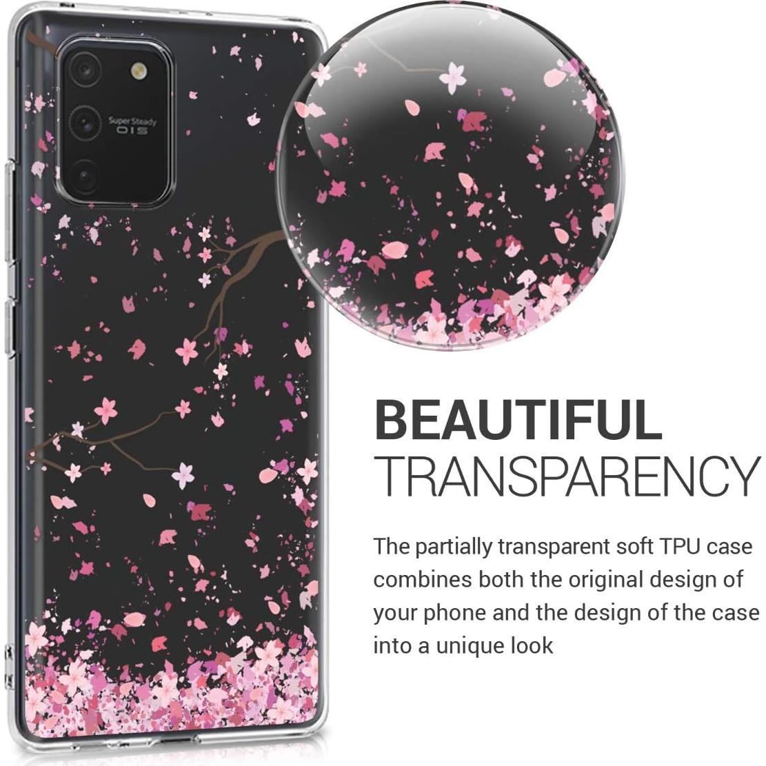 Funda Transparente KW-Mobile para Samsung Galaxy S10 Lite - TPU Flores de Cerezo