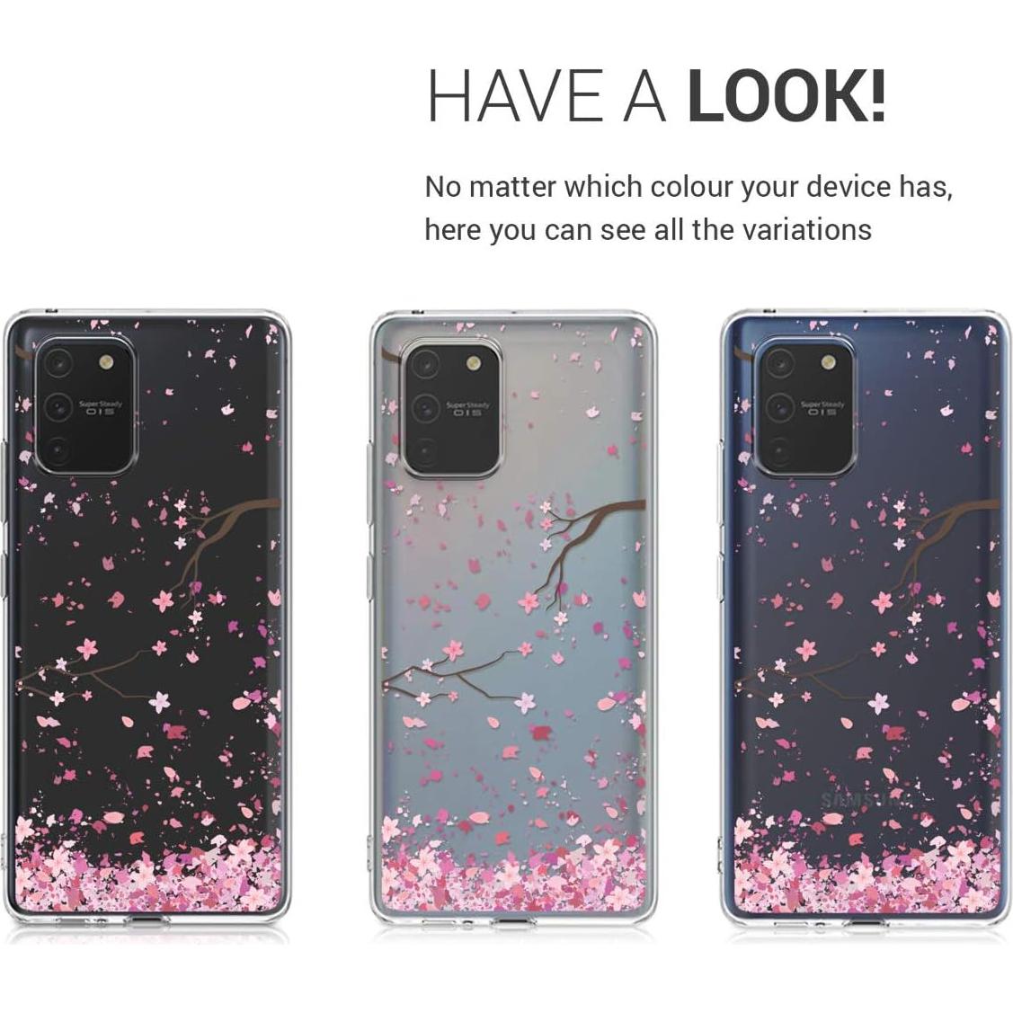 Funda Transparente KW-Mobile para Samsung Galaxy S10 Lite - TPU Flores de Cerezo