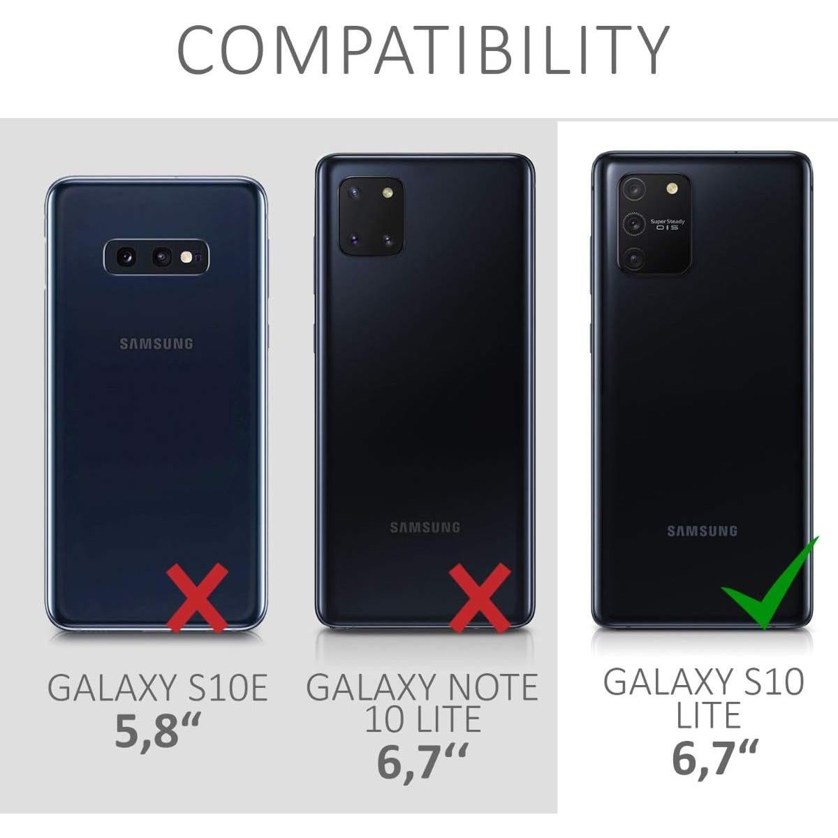 Funda Transparente KW-Mobile para Samsung Galaxy S10 Lite - TPU Flores de Cerezo