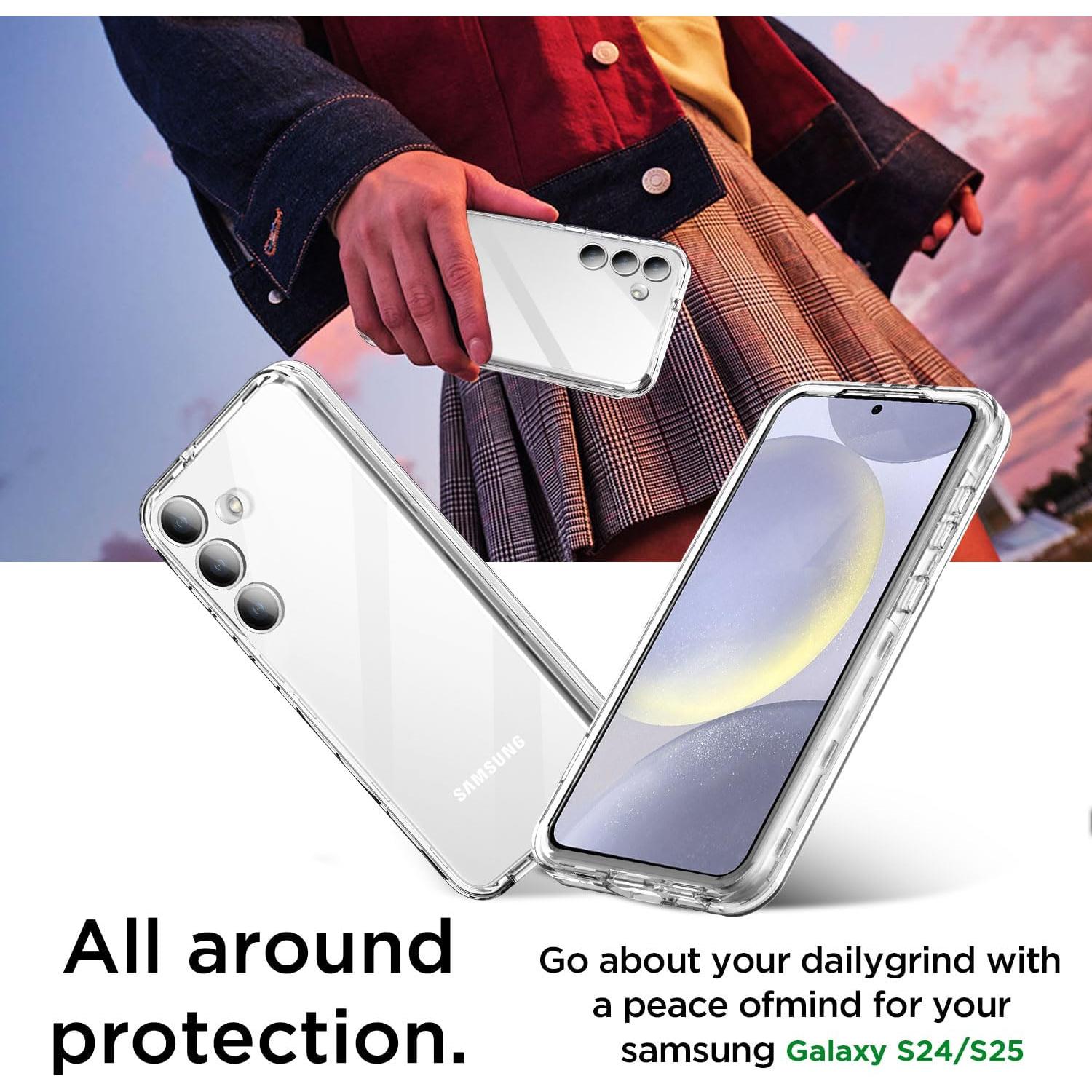 Funda AICase Transparente para Samsung Galaxy S24/S25 6.1"