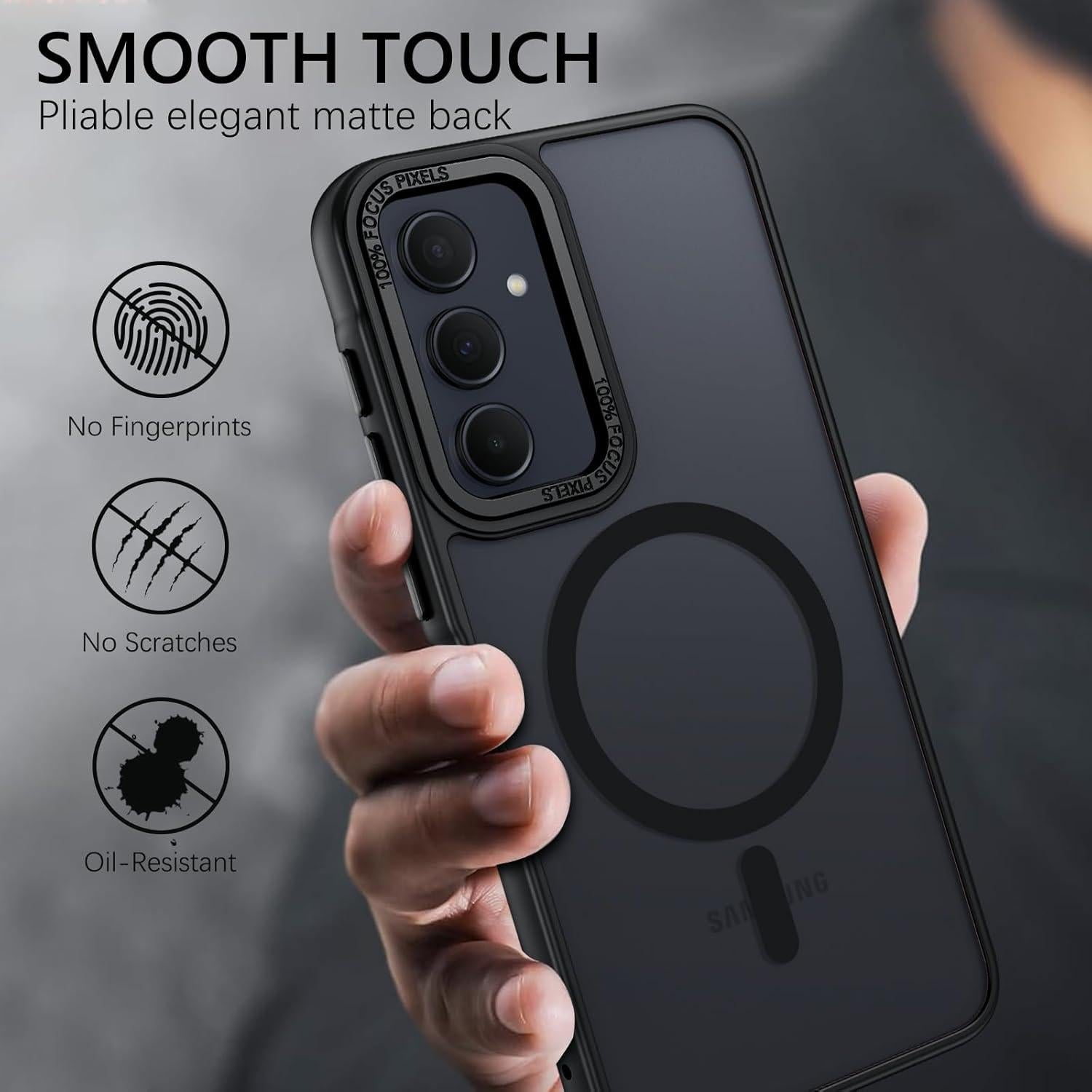 Funda Magnética GUAGUA para Samsung Galaxy A35 5G 6.6'' Negra