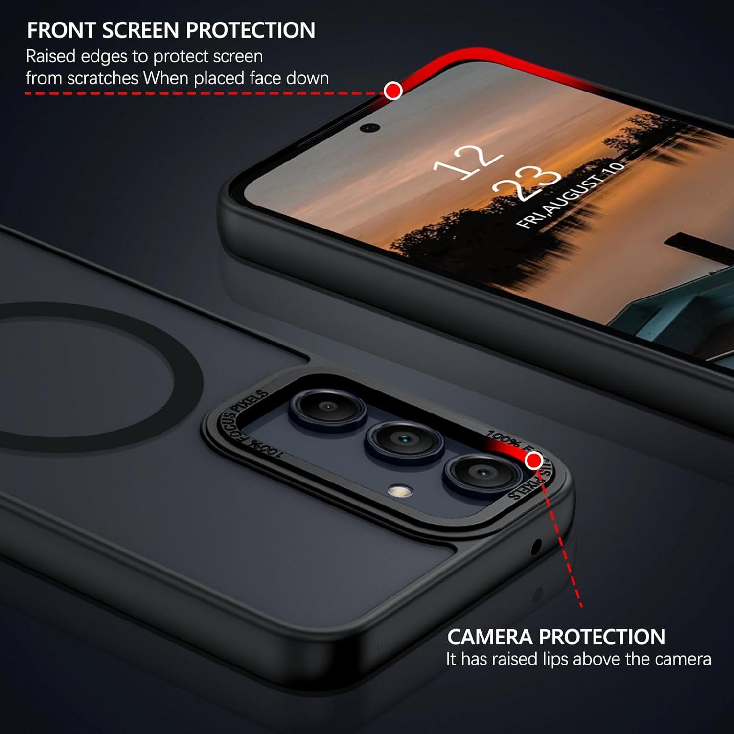 Funda Magnética GUAGUA para Samsung Galaxy A35 5G 6.6'' Negra