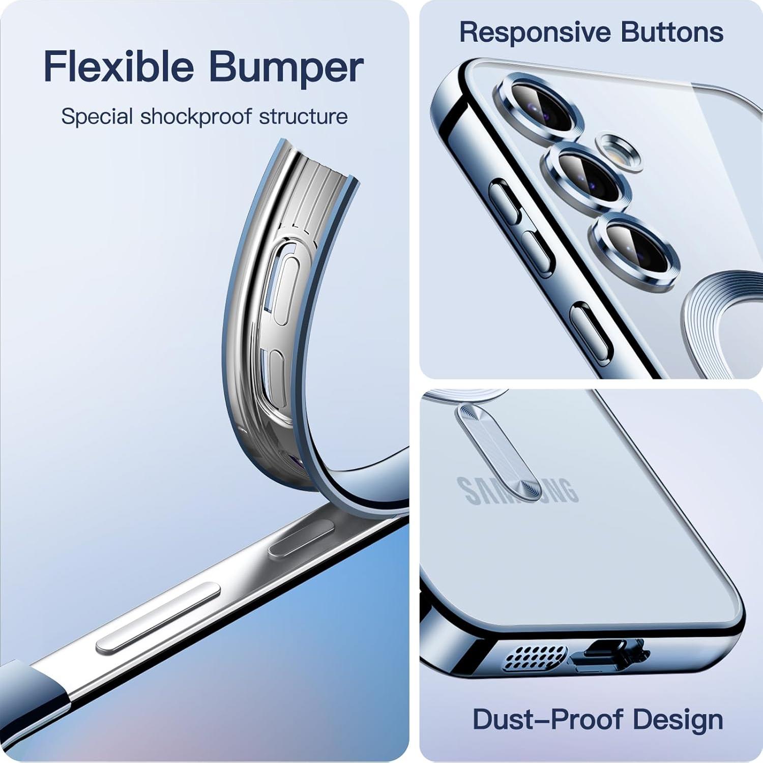 Funda Transparente JETech para Samsung Galaxy S24 FE - TPU Antigolpes