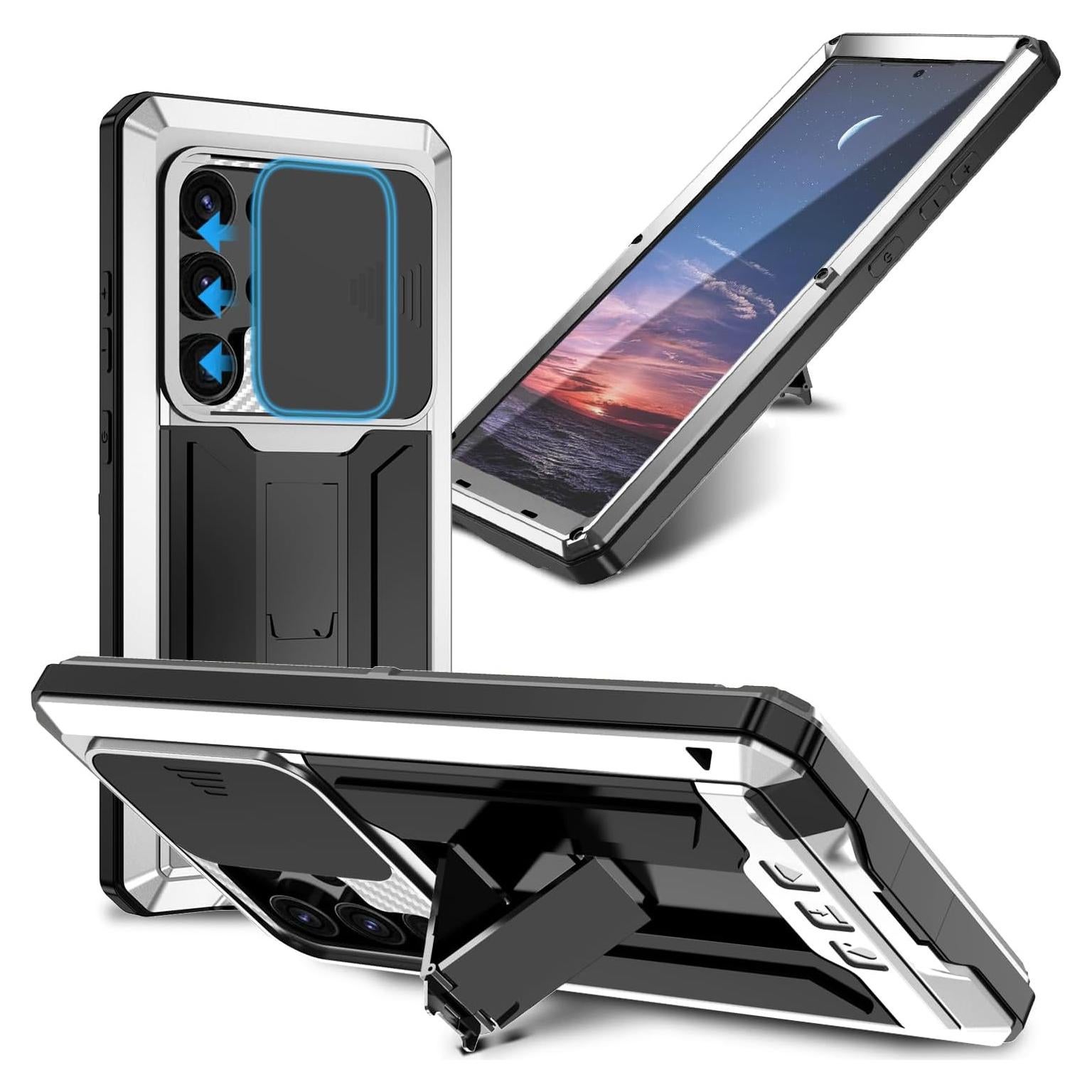 Funda Metálica Resistente para Samsung Galaxy S25 Ultra - Plata