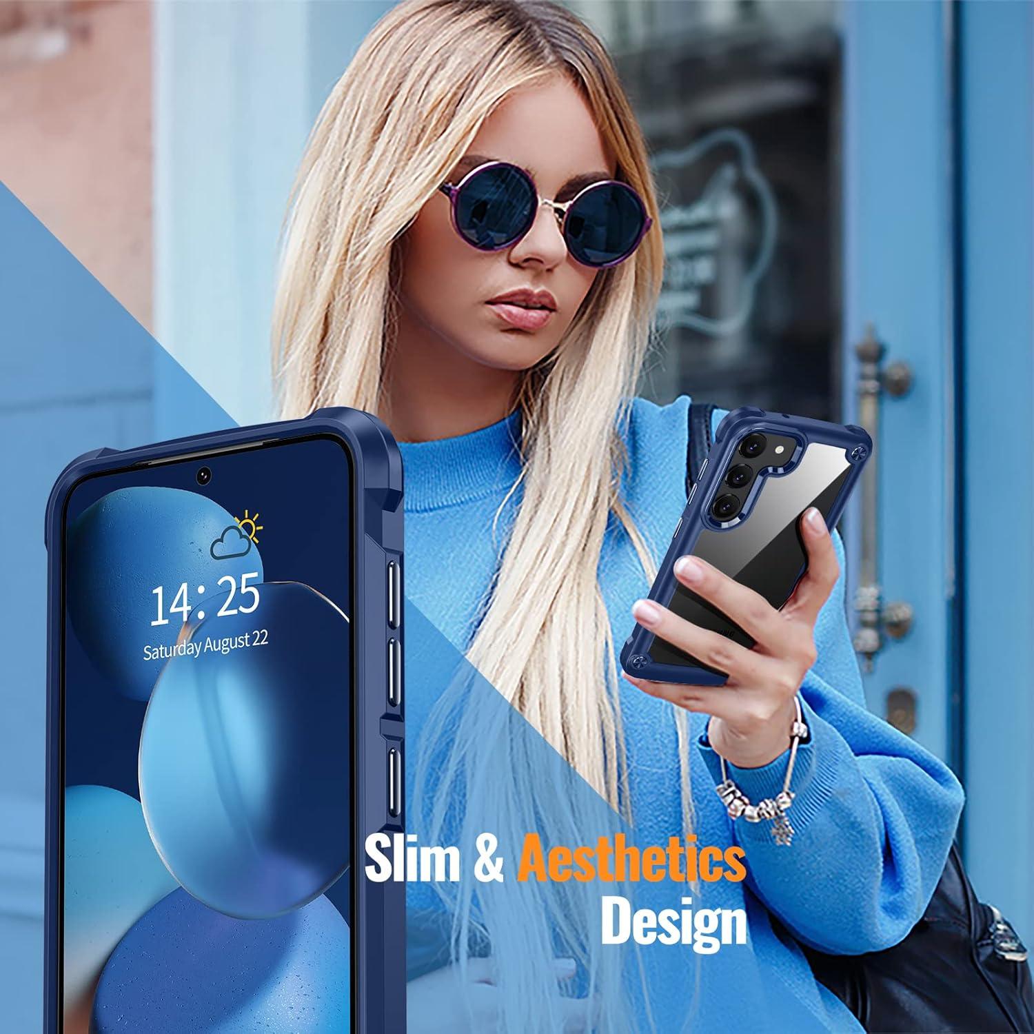 Funda Transparente Oterkin para Samsung Galaxy S23 Plus - Marino