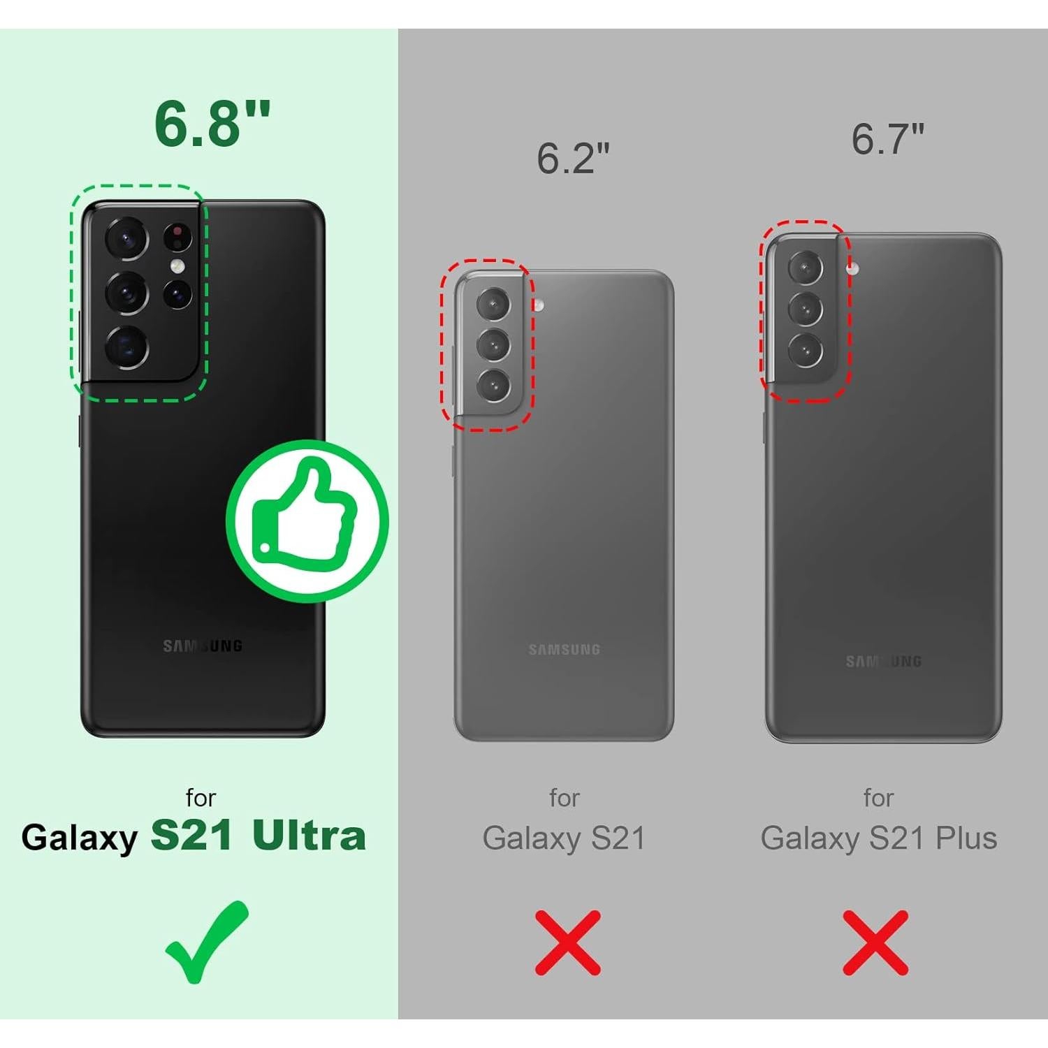 Funda Transparente Silverback para Galaxy S21 Ultra con Soporte