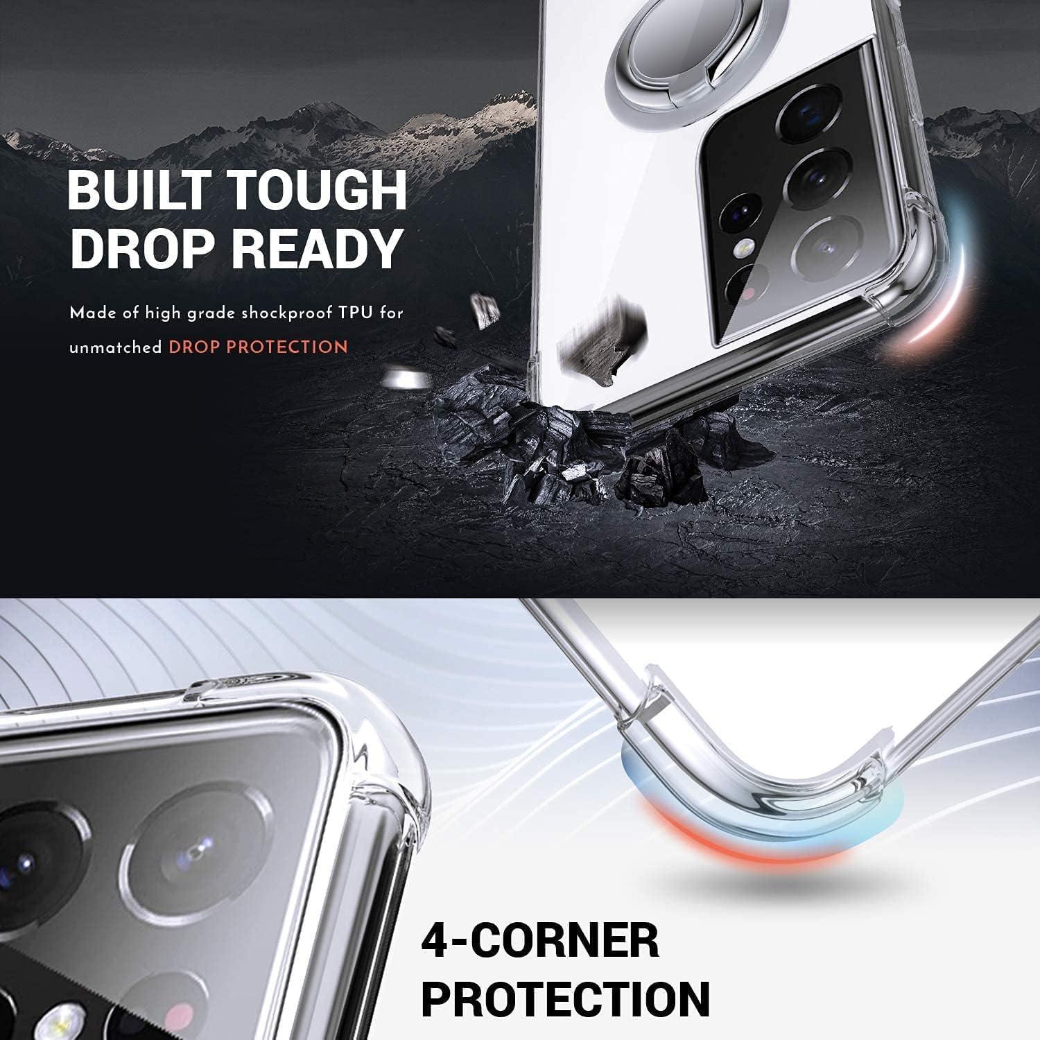 Funda Transparente Silverback para Galaxy S21 Ultra con Soporte