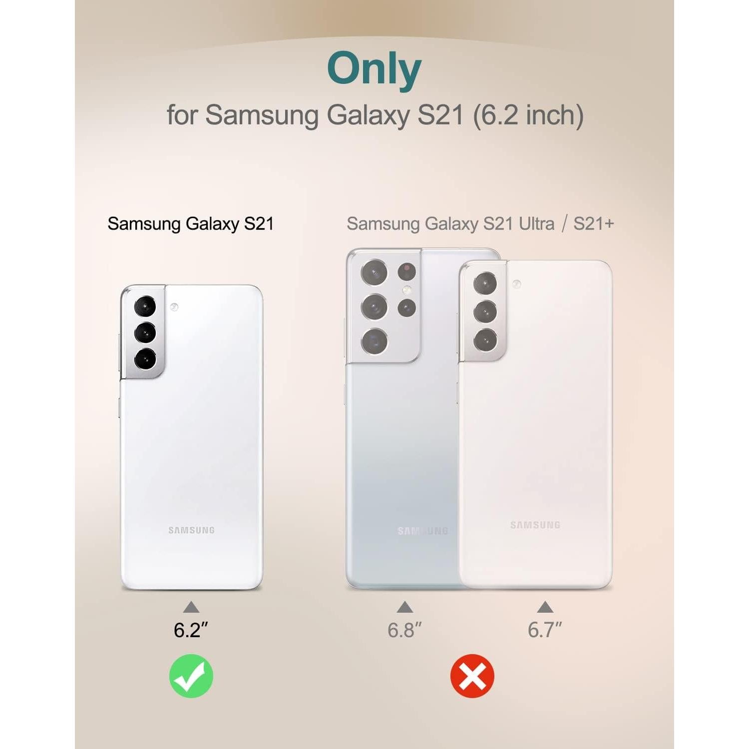 Funda Transparente SURITCH para Samsung Galaxy S21 6.2" - Bisel Verde