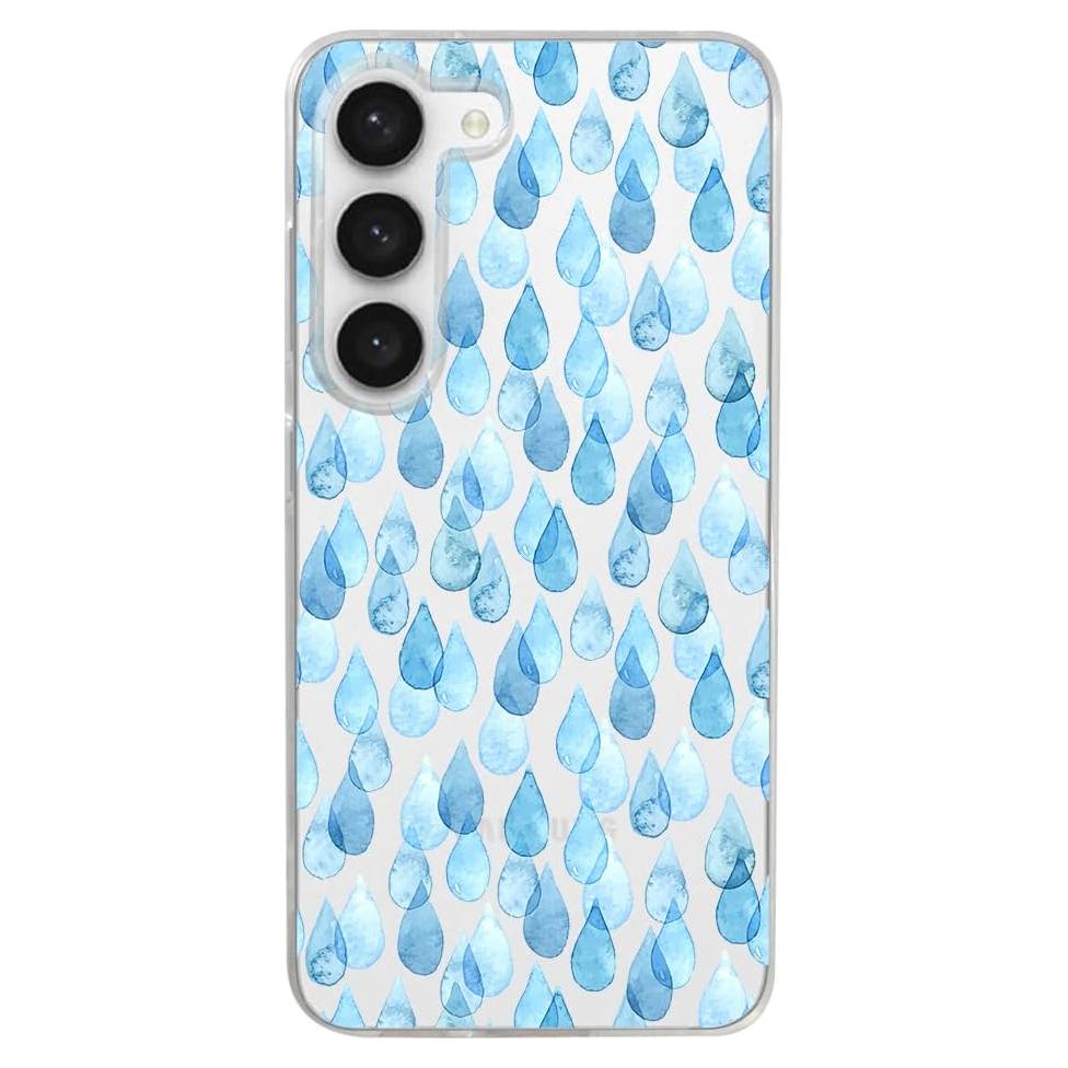 Funda Blingy's para Samsung Galaxy S23 6.1" TPU Transparente Gotas de Lluvia