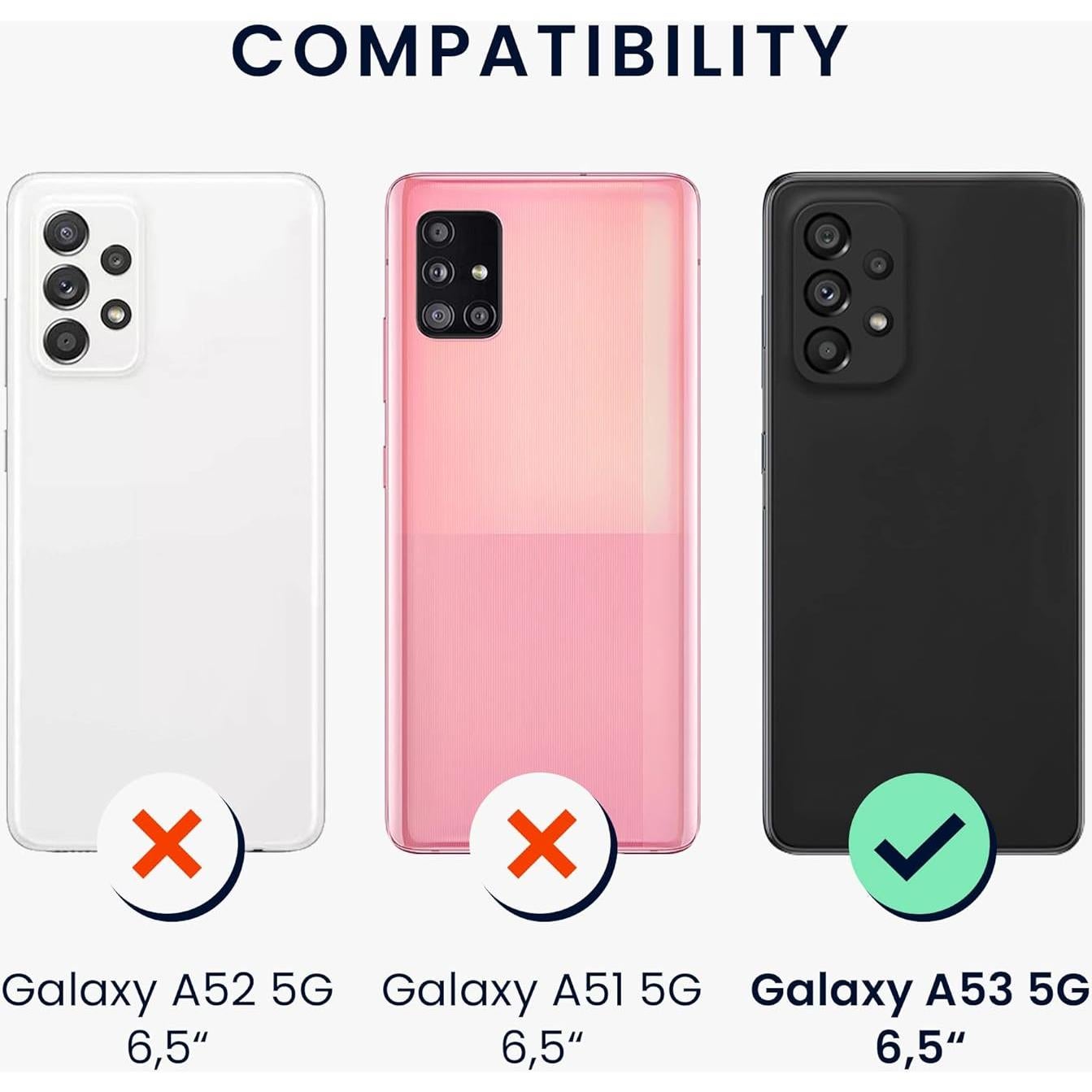 Funda de Silicona TPU kwmobile para Samsung Galaxy A53 5G - Azul Arrecife