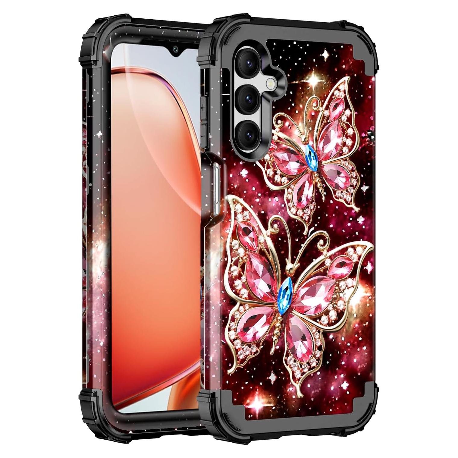 Funda Hekodonk para Samsung Galaxy A16 5G Antichoque Rojo Vino