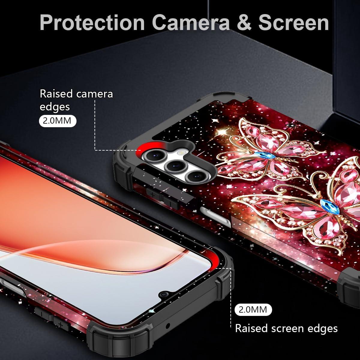 Funda Hekodonk para Samsung Galaxy A16 5G Antichoque Rojo Vino