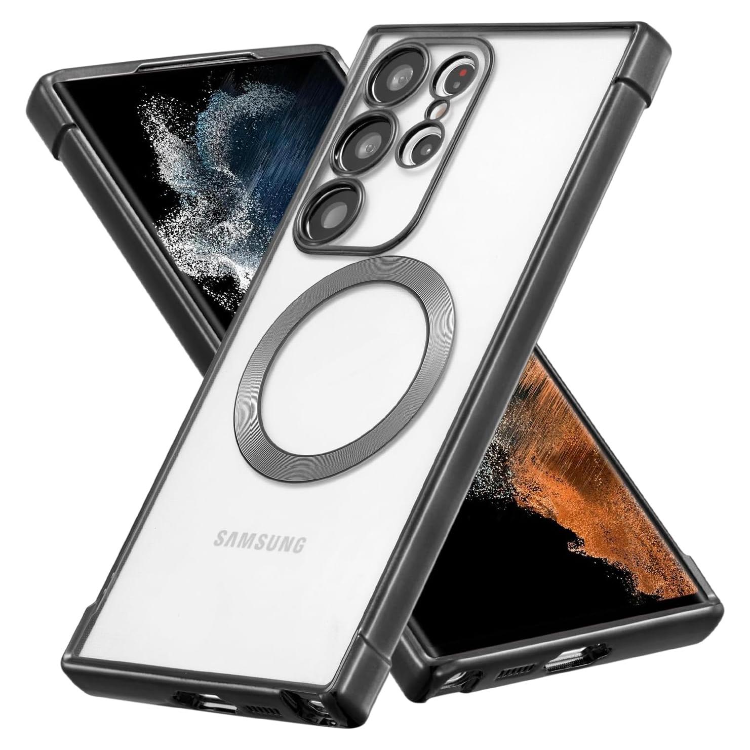 Funda Magnética RALEAVO para Samsung Galaxy S22 Ultra - Negro