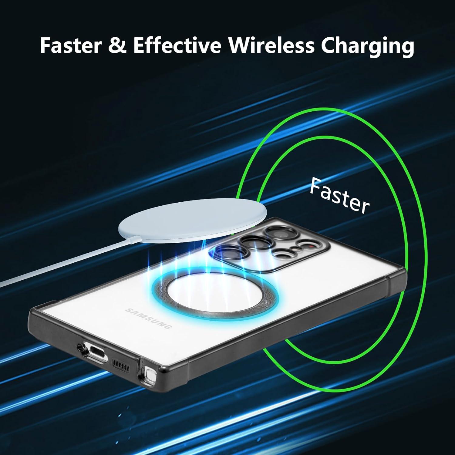 Funda Magnética RALEAVO para Samsung Galaxy S22 Ultra - Negro