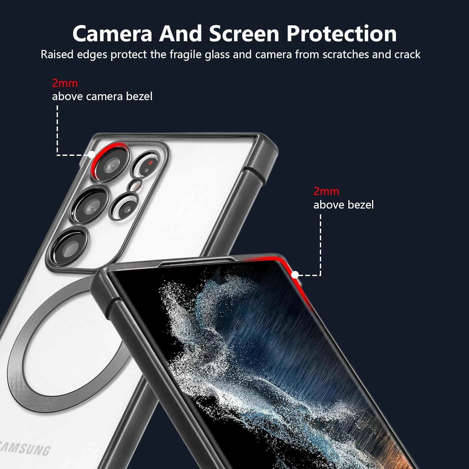 Funda Magnética RALEAVO para Samsung Galaxy S22 Ultra - Negro