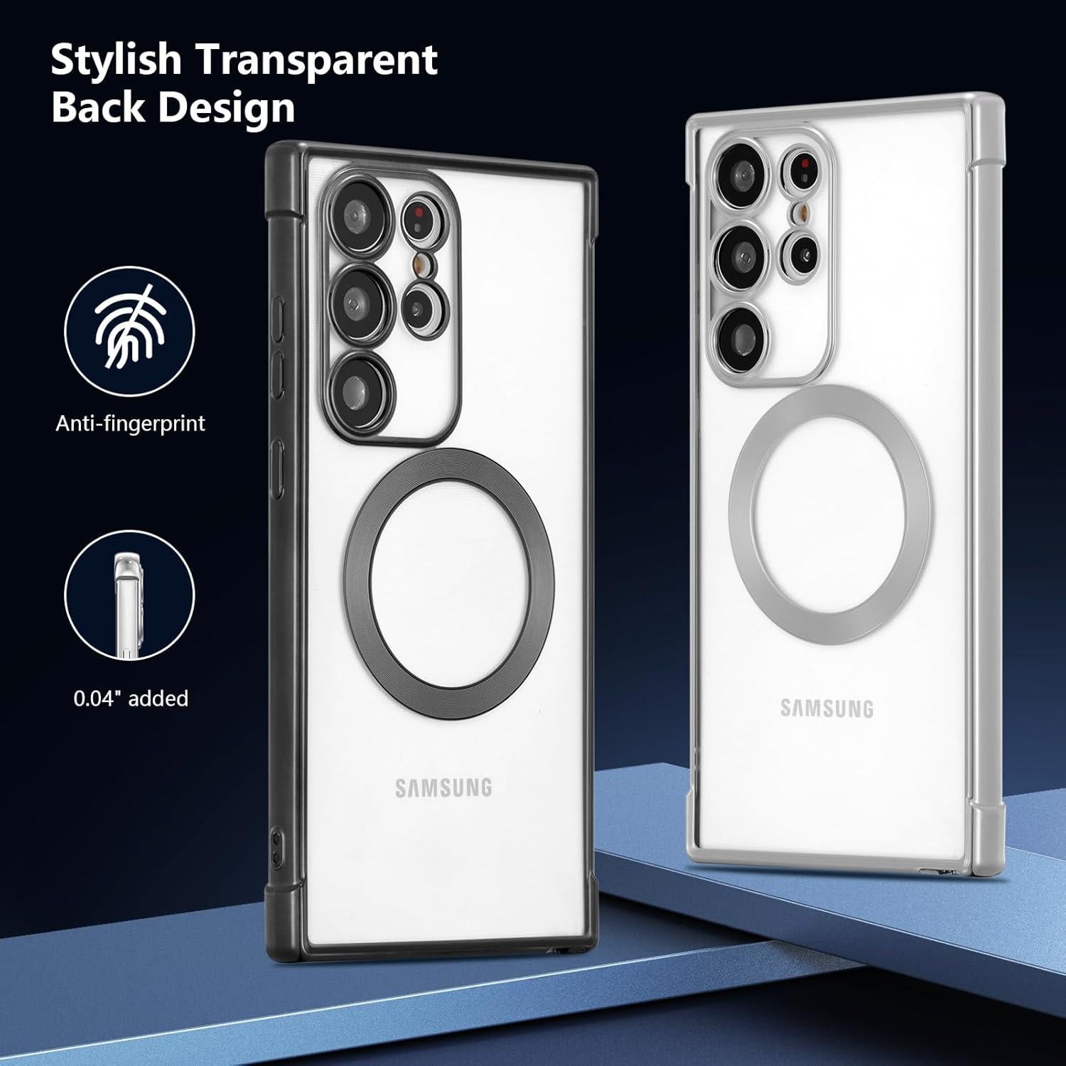 Funda Magnética RALEAVO para Samsung Galaxy S22 Ultra - Negro