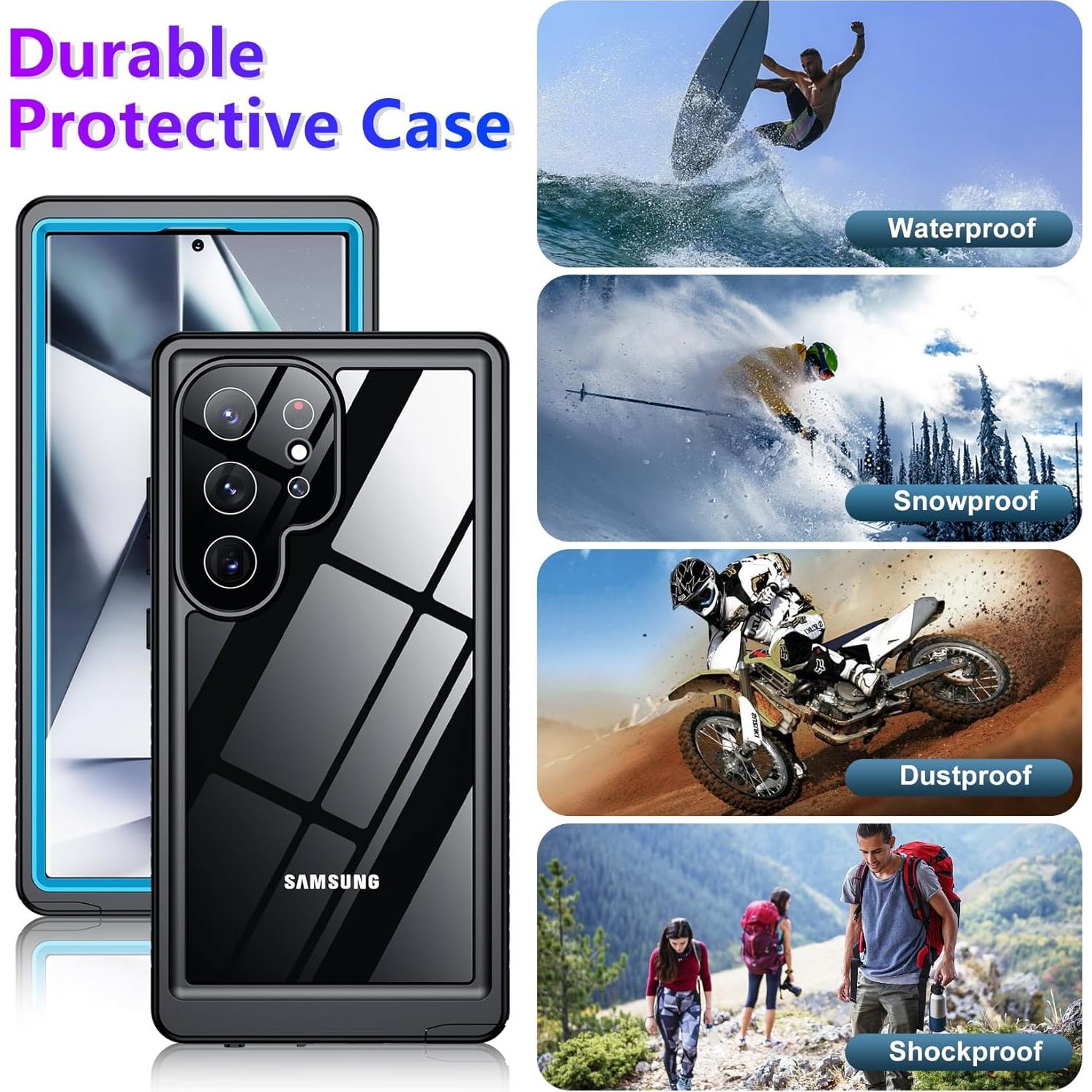 Funda Impermeable Grado Militar para Samsung Galaxy S24 Ultra