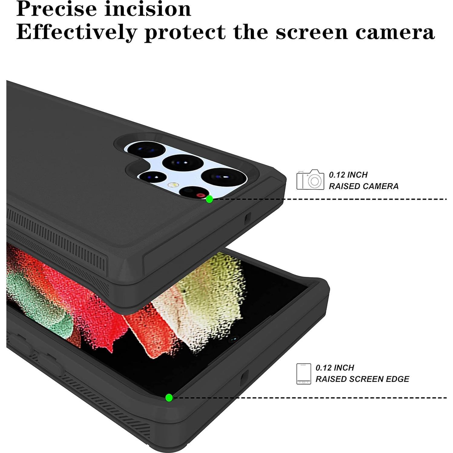 Funda ONOLA para Samsung Galaxy S22 Ultra 6.8 con protector HD