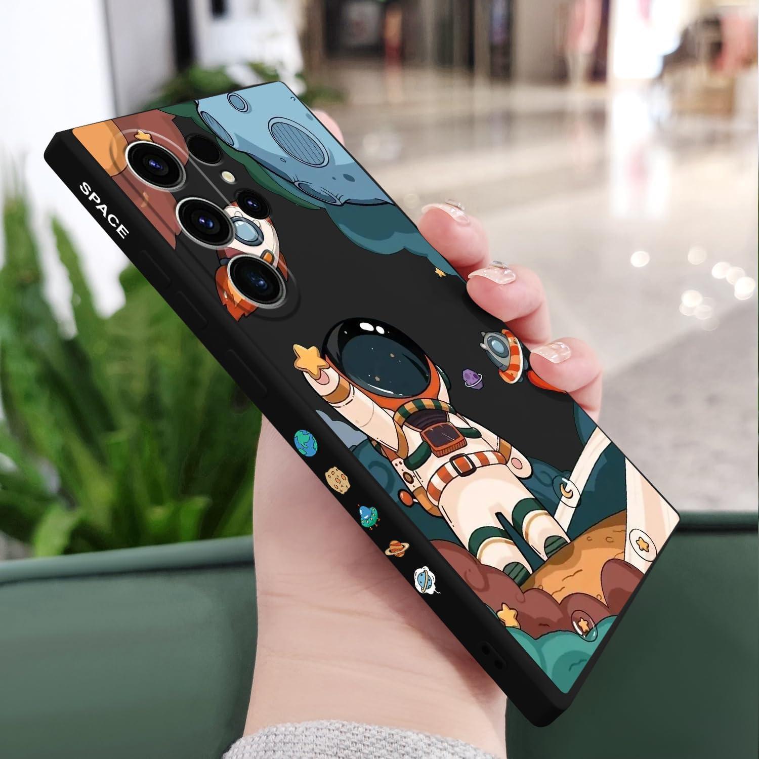 Funda protectora suave LEECG para Samsung Galaxy S23 Ultra - Negro