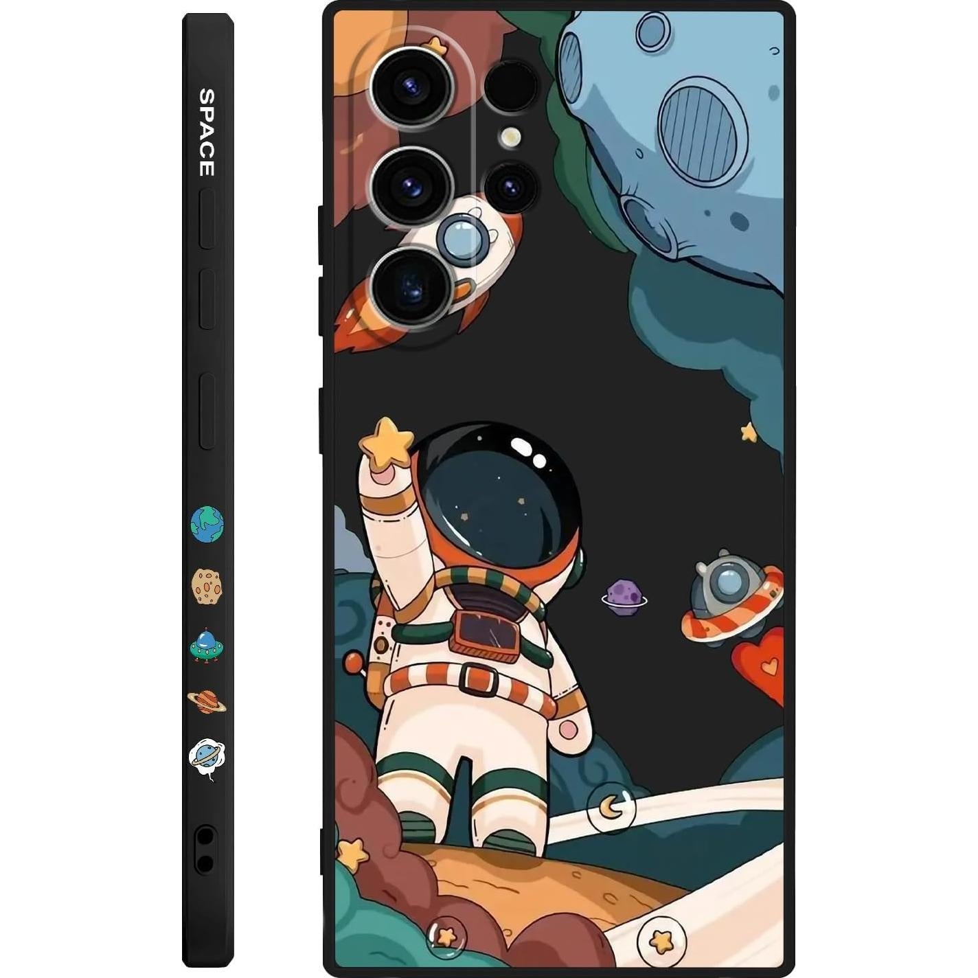 Funda protectora suave LEECG para Samsung Galaxy S23 Ultra - Negro