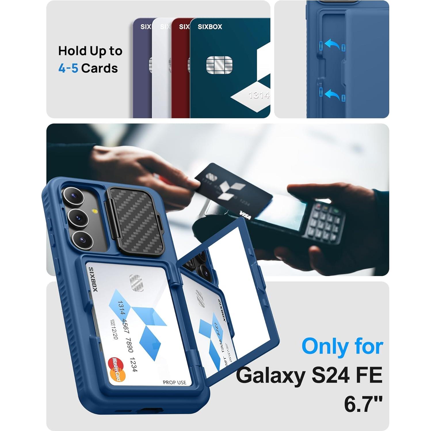 Funda protectora SIXBOX para Samsung Galaxy S24 FE azul