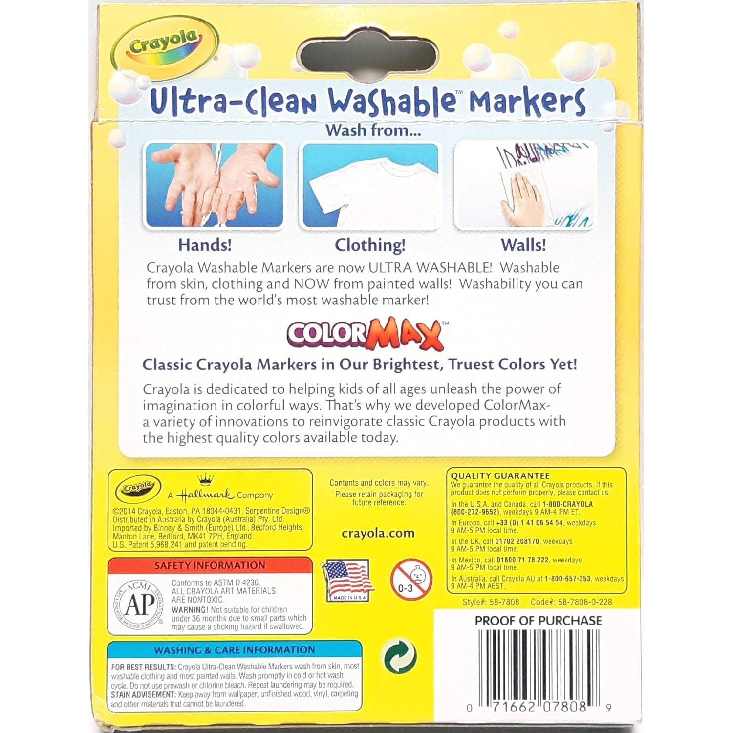 Marcadores Crayola Color Max 8 Piezas Punta Ancha