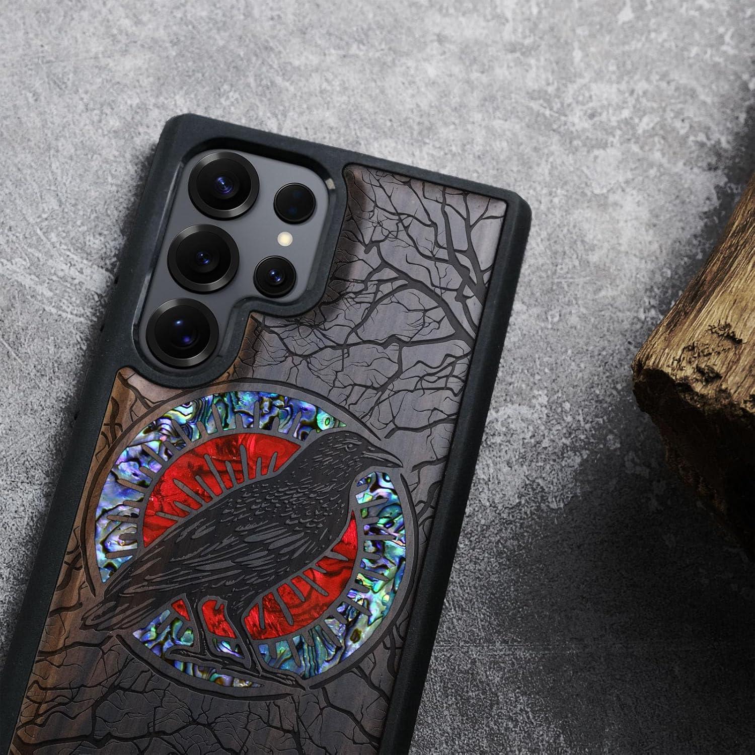 Funda de Madera Magnética Carveit para Samsung Galaxy S25 Ultra