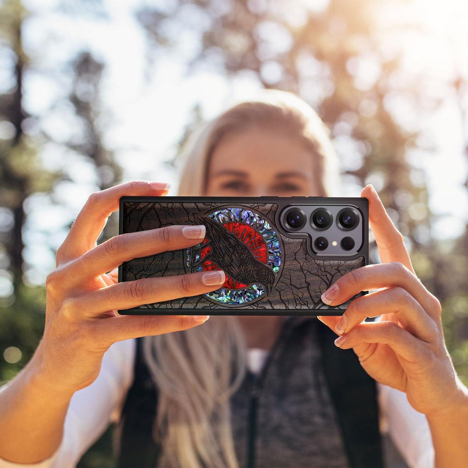 Funda de Madera Magnética Carveit para Samsung Galaxy S25 Ultra