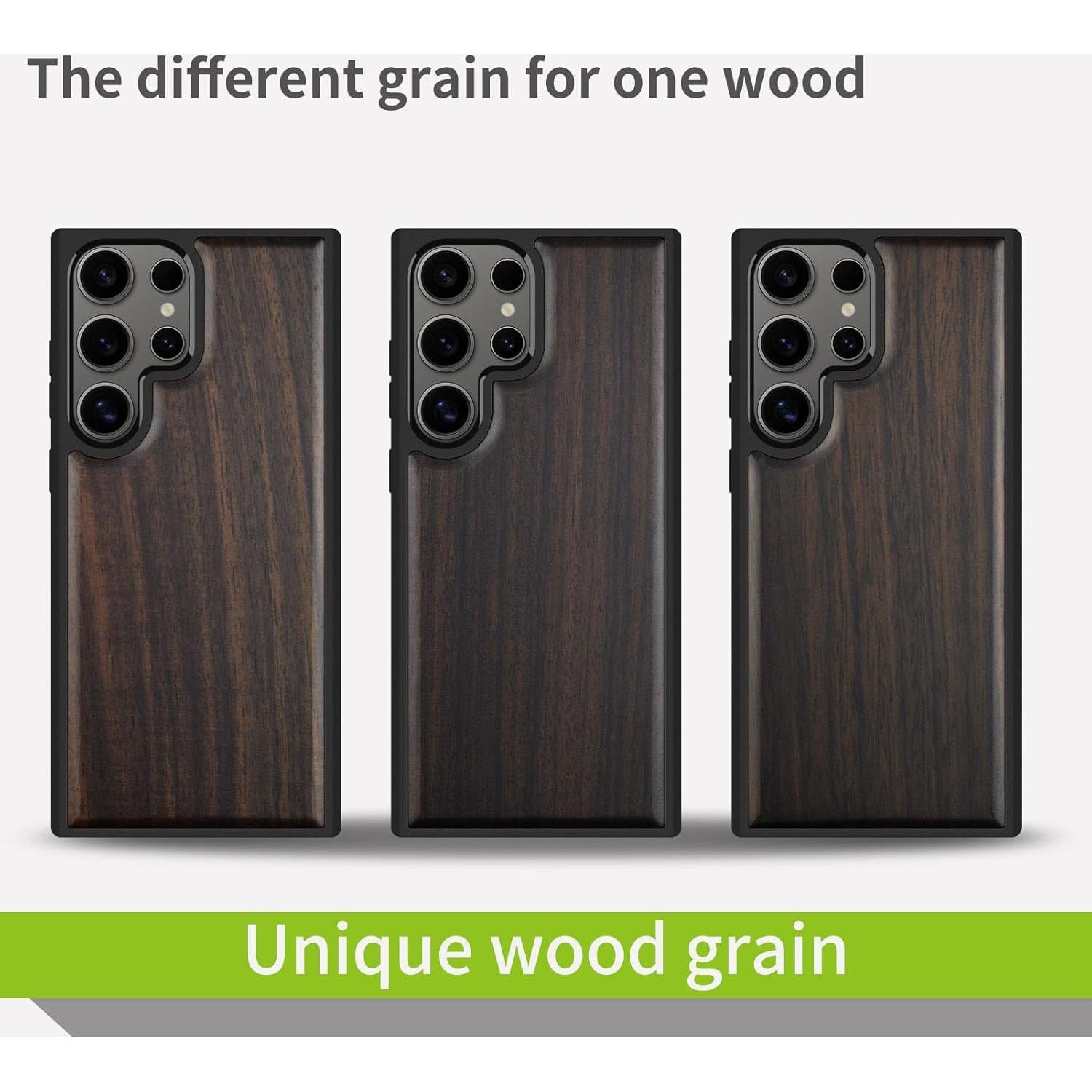 Funda de Madera Magnética Carveit para Samsung Galaxy S25 Ultra