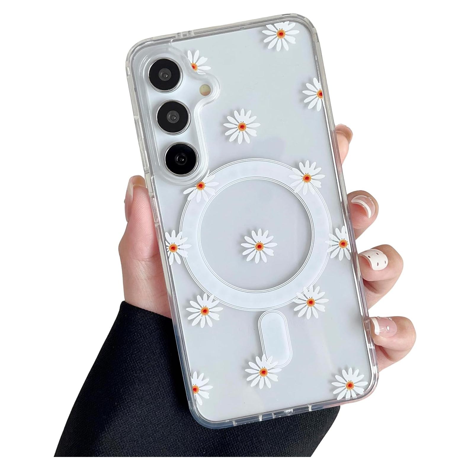 Funda Magnética ZTOFERA para Samsung Galaxy S24 FE Floral