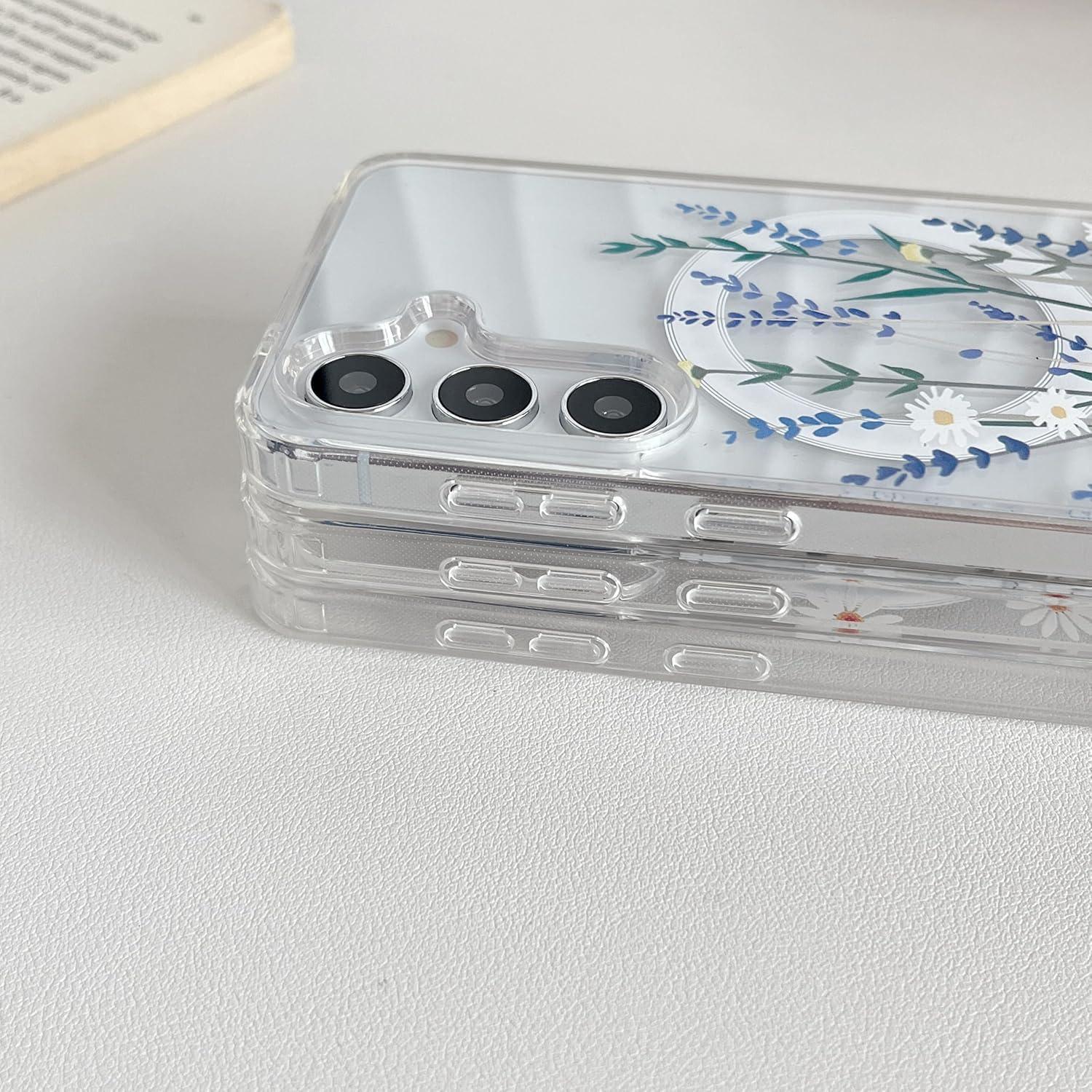 Funda Magnética ZTOFERA para Samsung Galaxy S24 FE Floral